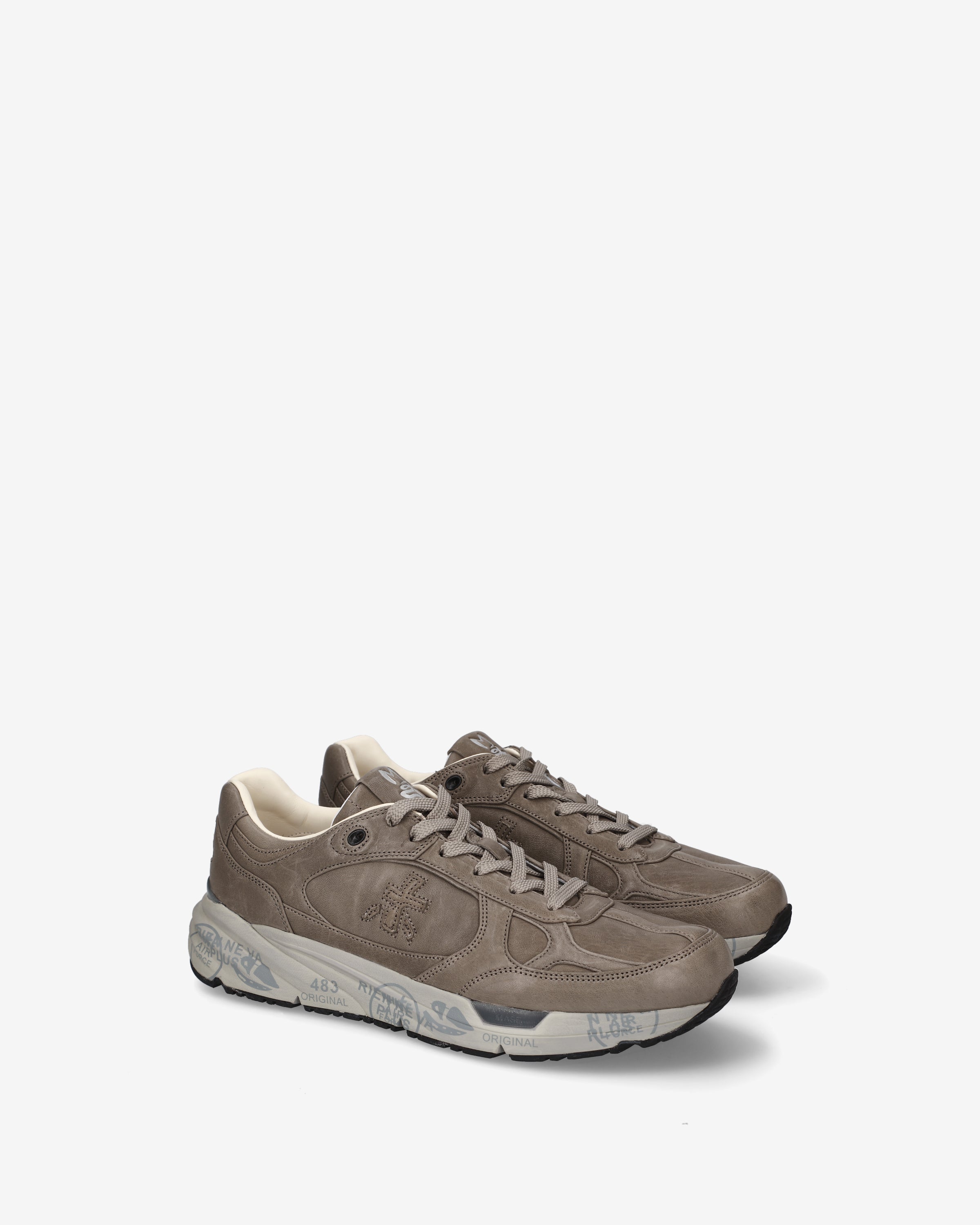 premiata-mase25-8419-herren-sneaker-leder-tortora image 2