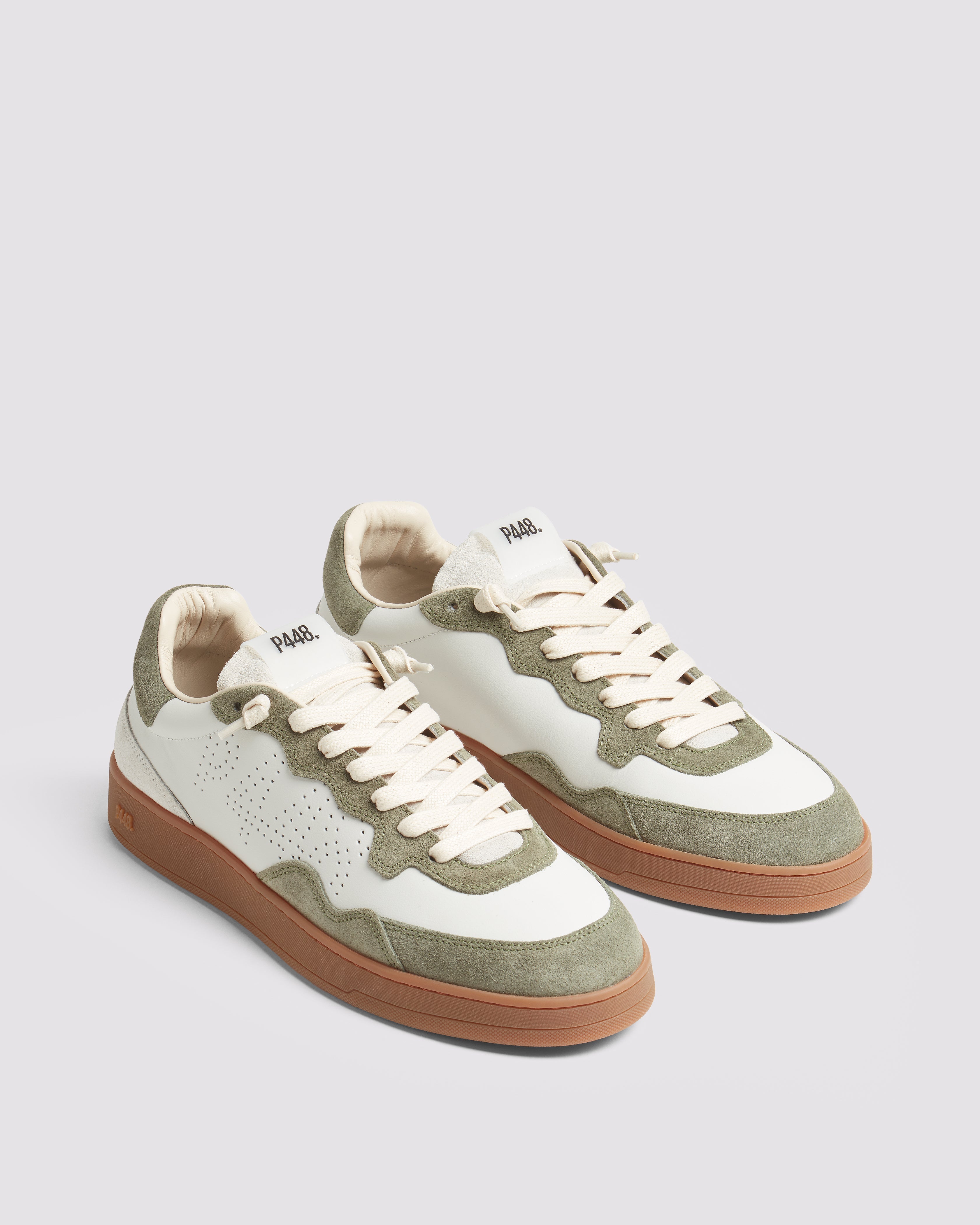 p448-vert-white-olive-herren-skate-sneaker-wei-gr-n image 5