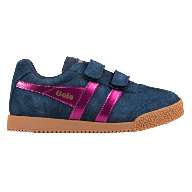 gola-harrier-glitz-strap-kinder-sneaker-marine-fuchsia image 1