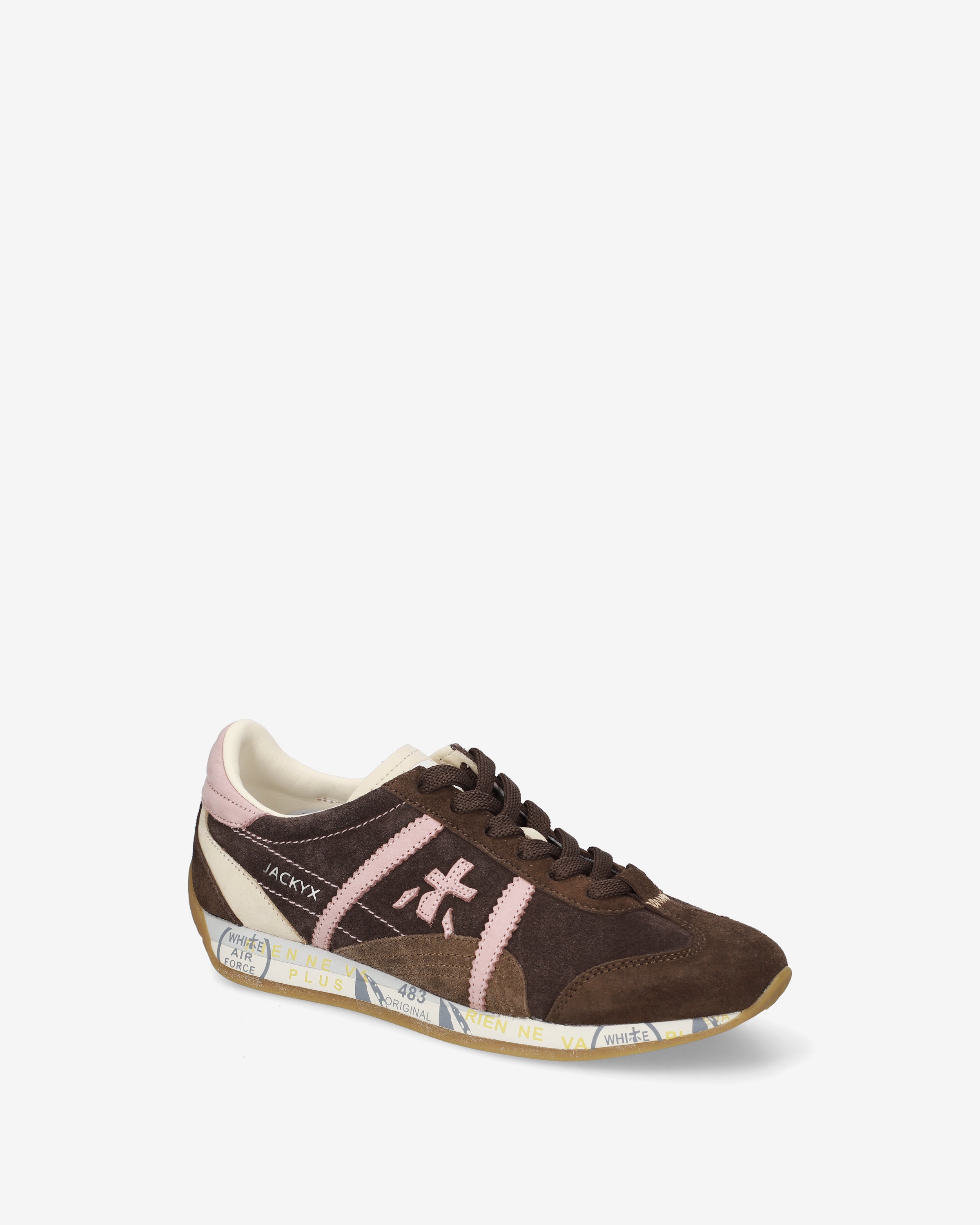 premiata-jackyxd-8626-sneaker-damen-braun-rosa image 4