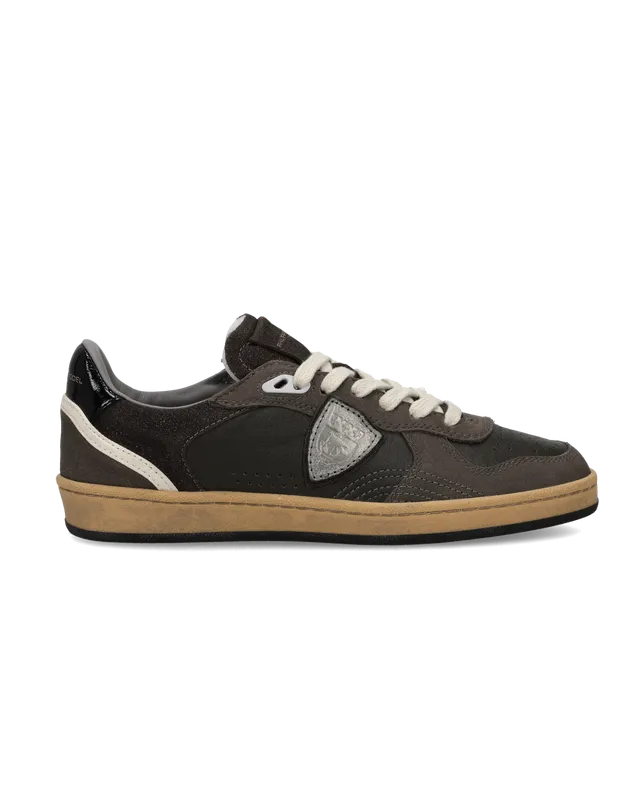 philippe-model-pgal-damen-sneaker-braun-schwarz-silber image 1