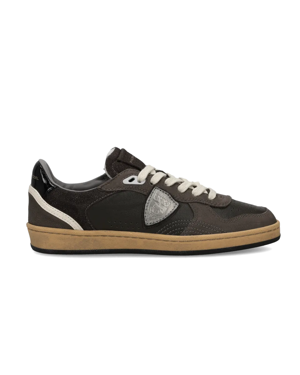 philippe-model-pgal-damen-sneaker-braun-schwarz-silber image 1