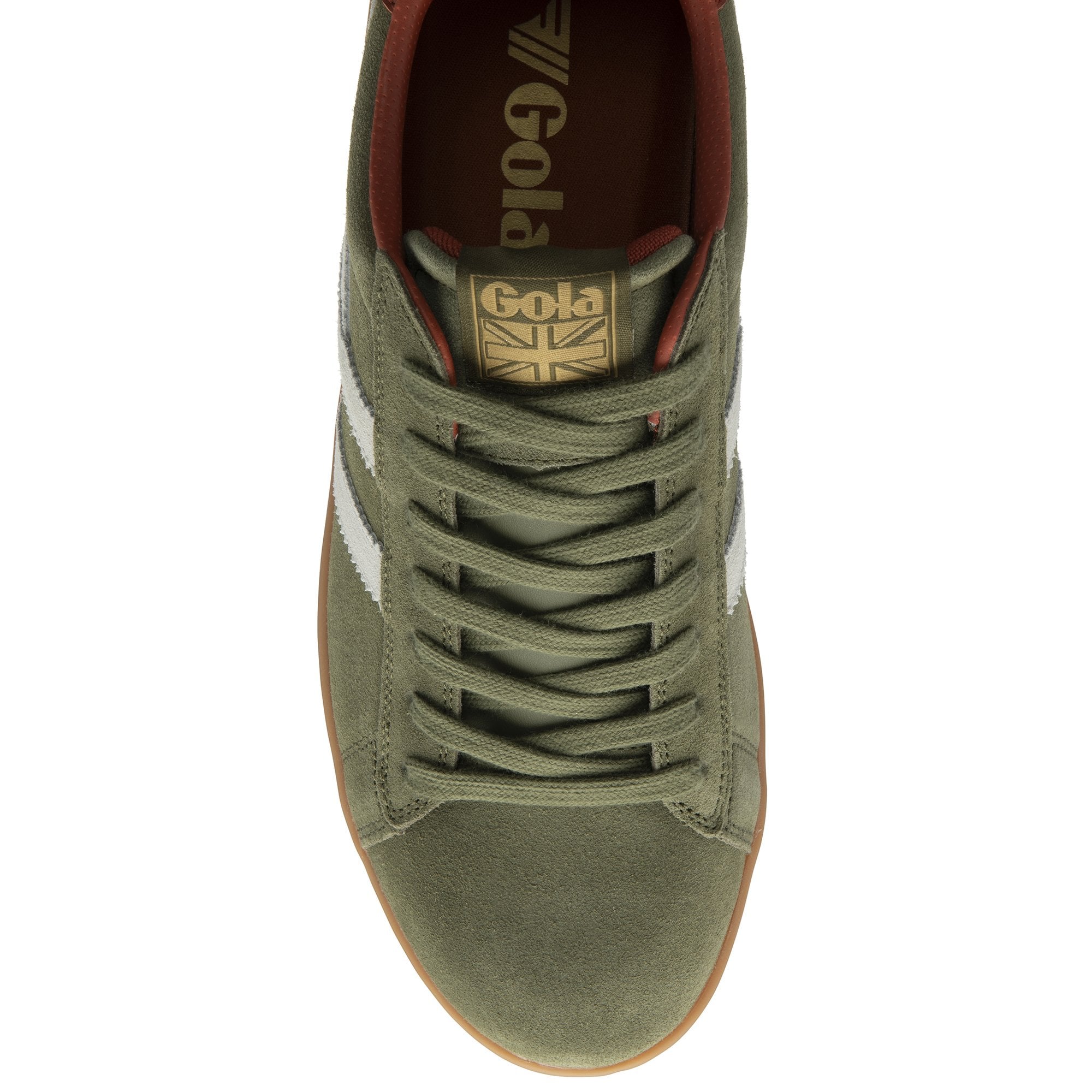 gola-equipe-ii-wildleder-sneaker-f-r-herren-khaki-cremewei-rost image 5