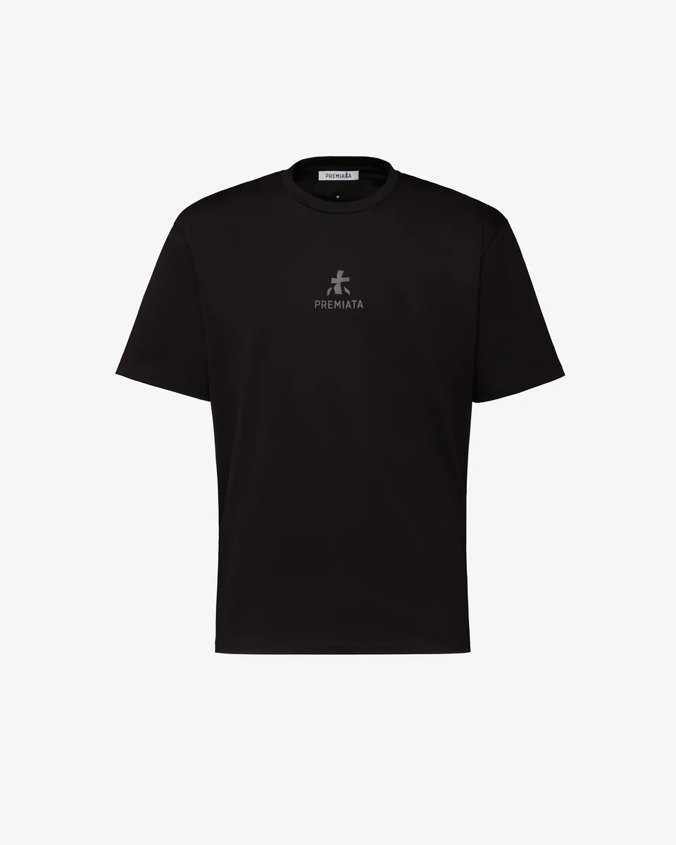premiata-t-shirt-jersey-schwarz-mit-logo-herren-regular-fit image 1