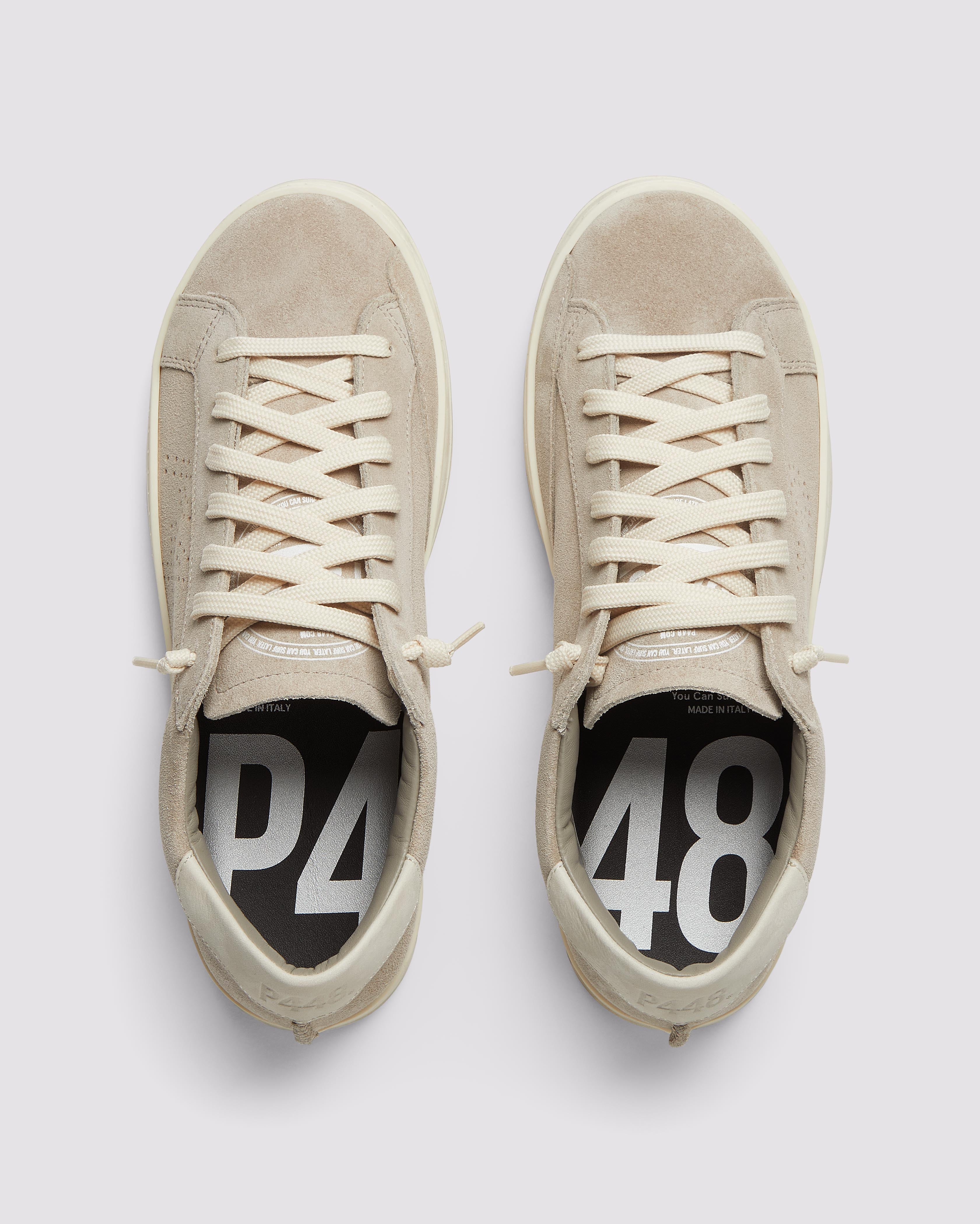 p448-john-deco-low-top-sneaker-sand-grau image 2