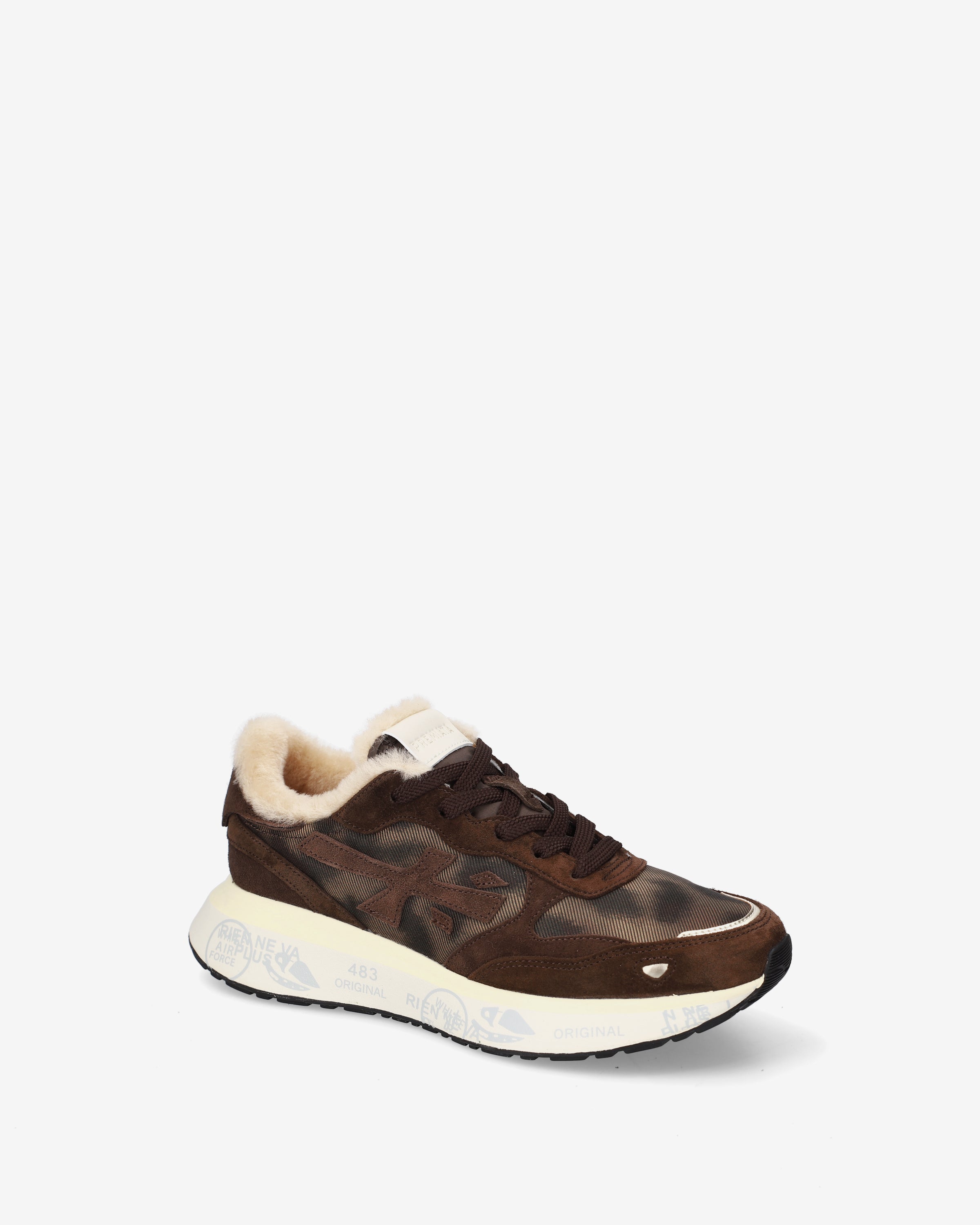 premiata-lauryn-8548m-sneaker-damen-braun-suede-animalier image 4