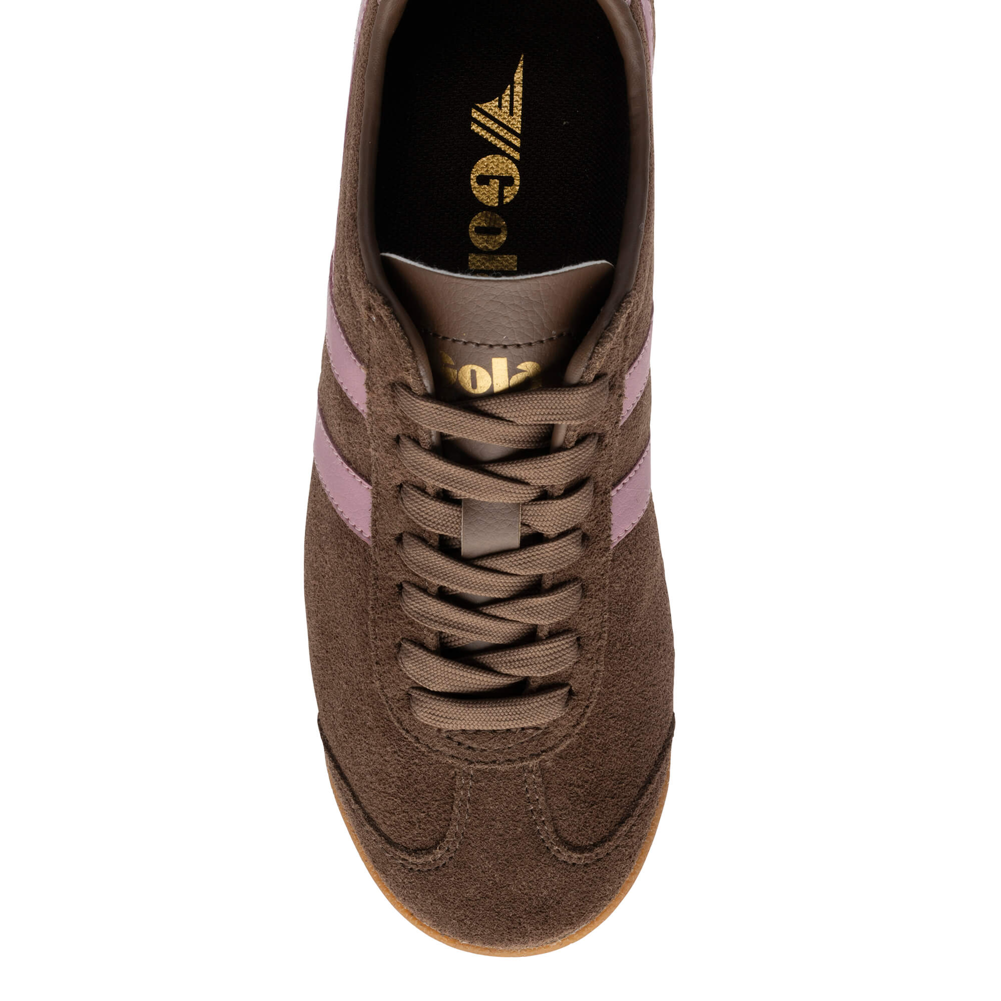 gola-bullet-damen-sneaker-wildleder-dunkelbraun-rosa image 5