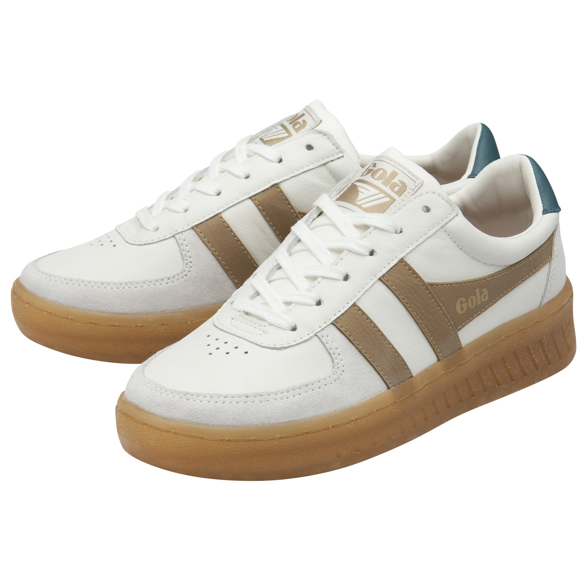 gola-grandslam-elite-damen-sneaker-wei-karamell image 3