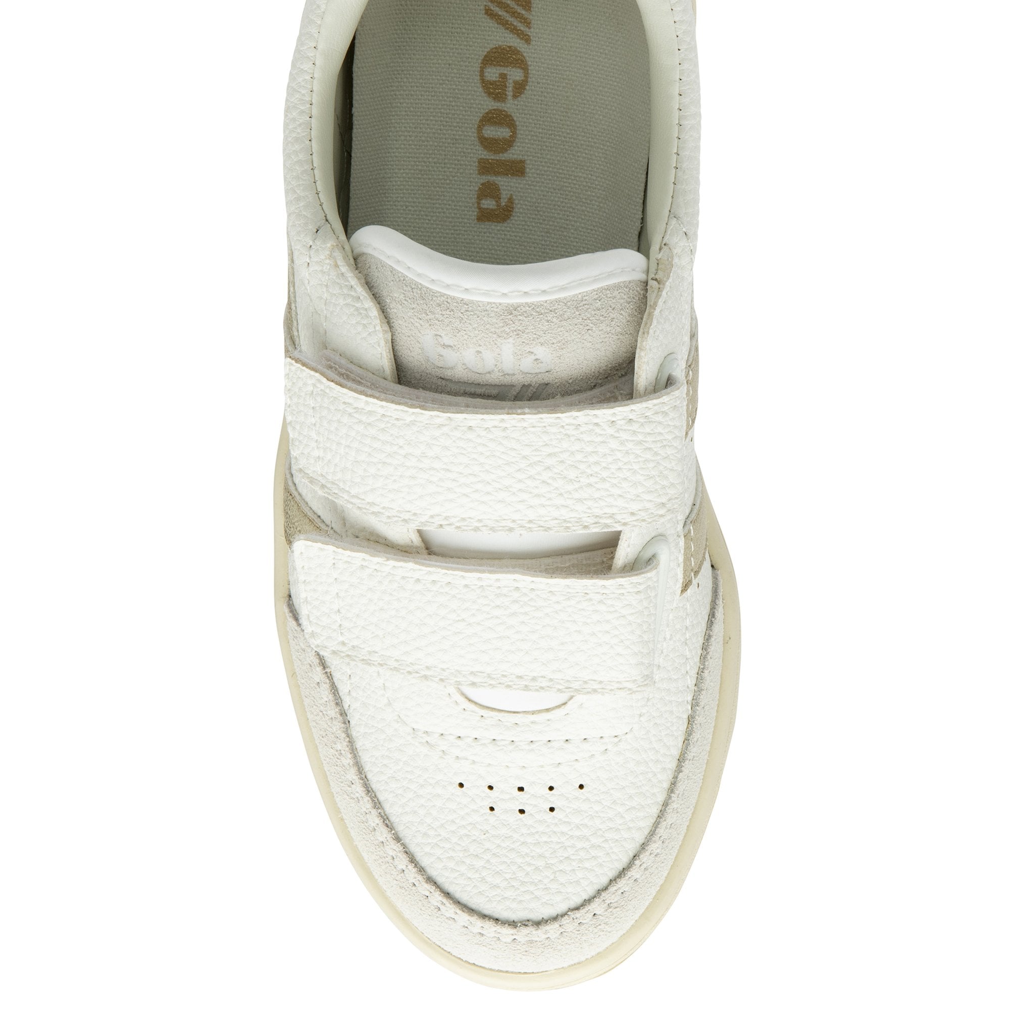 gola-falcon-kinder-sneaker-wei-gold-spiegelriemen image 5