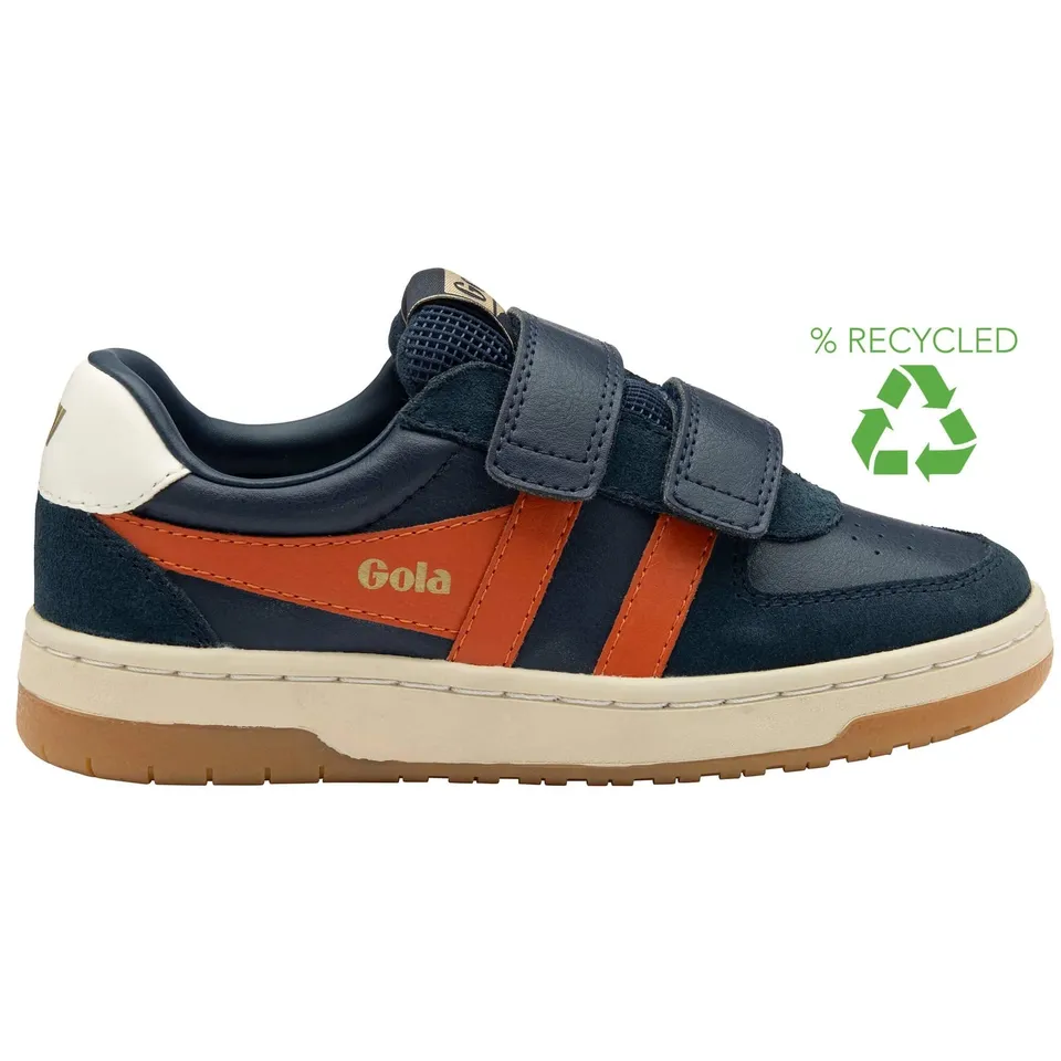 gola-hawk-strap-kinder-sneaker-navy-orange-off-white image 1