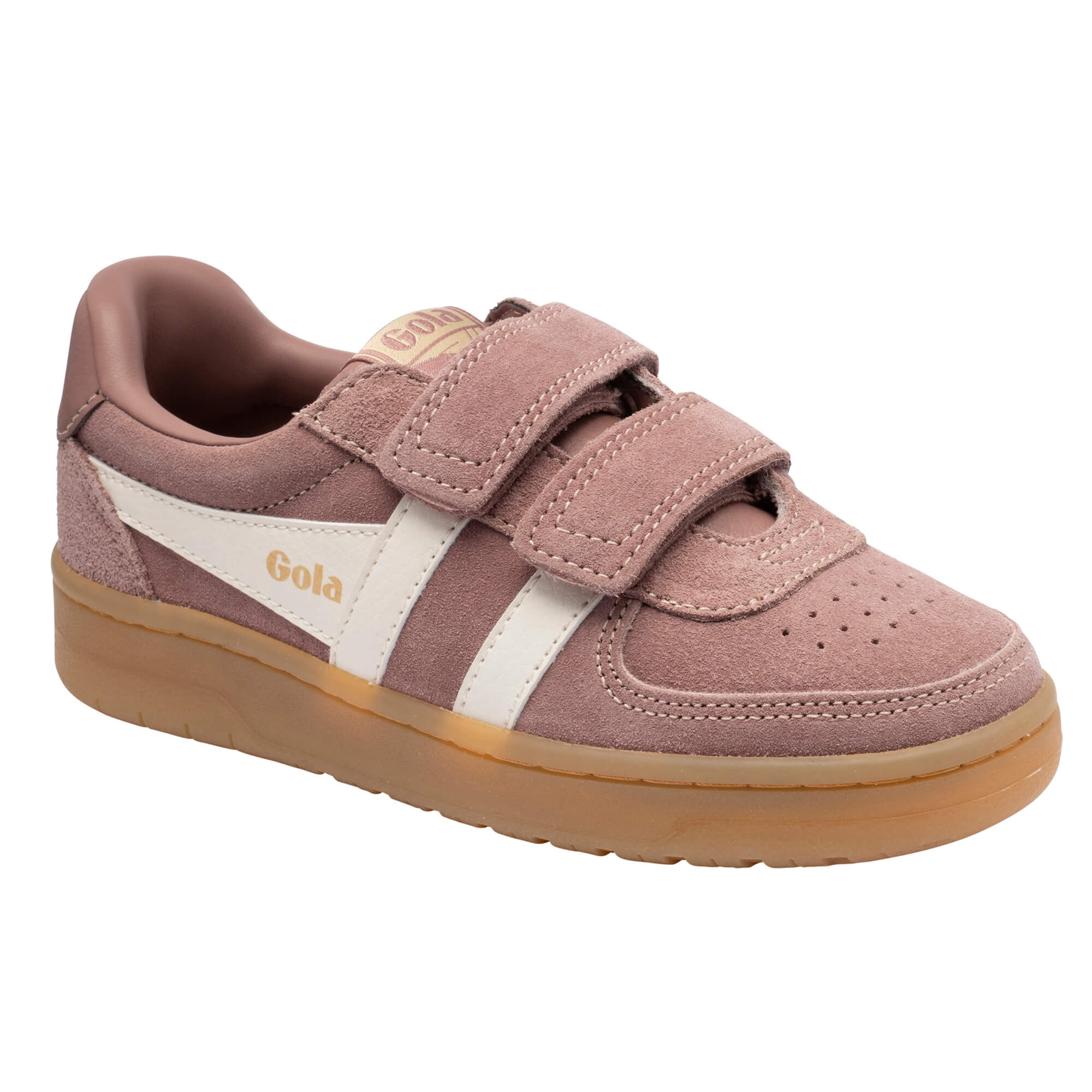 gola-hawk-wildleder-klett-sneaker-f-r-kinder-braunrosa image 2