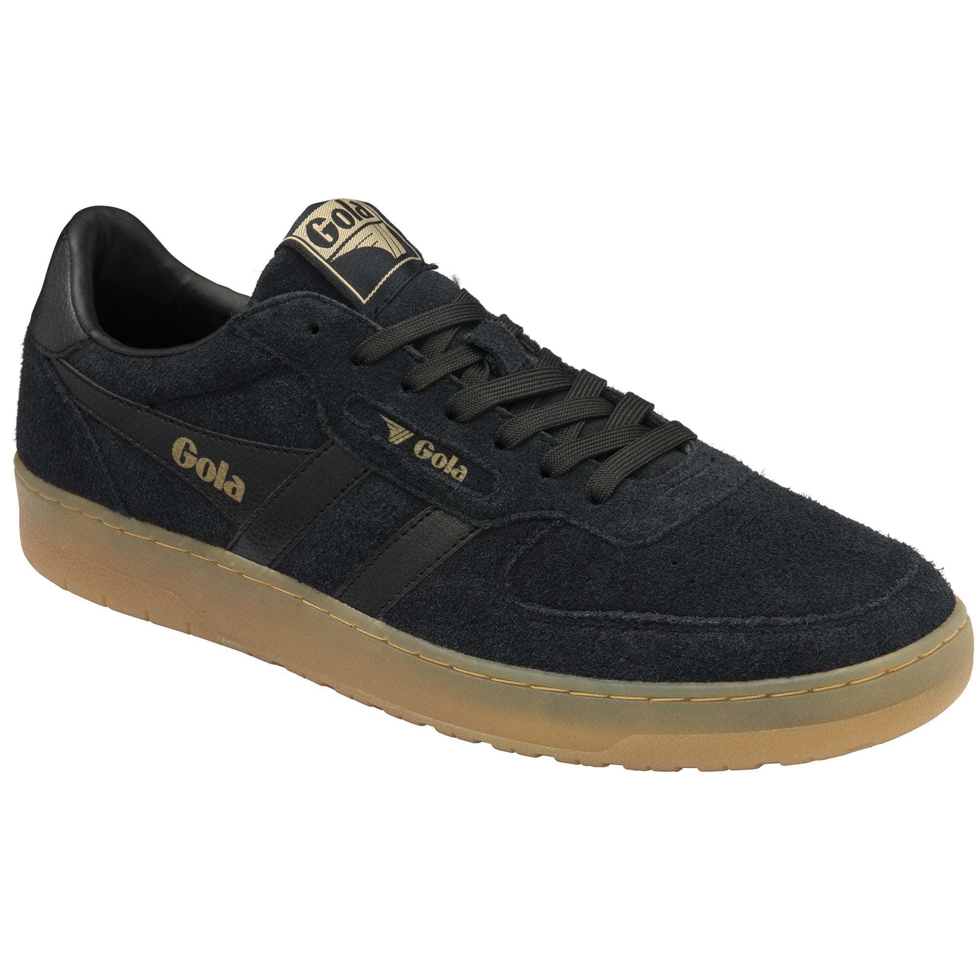 gola-hawk-suede-86-sneaker-f-r-herren-schwarz-wildleder image 2