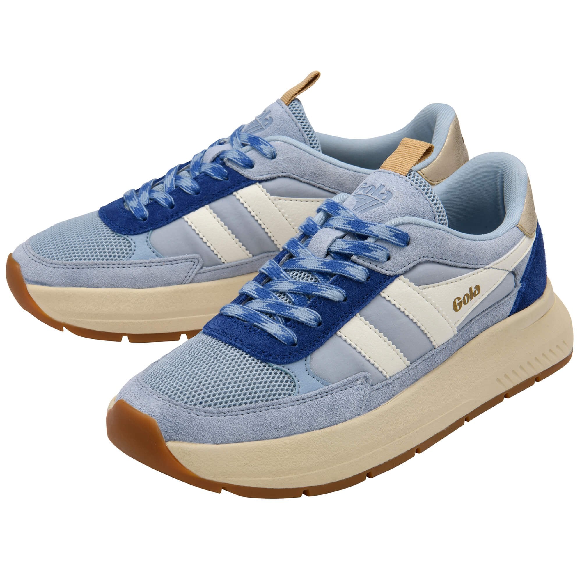 gola-phoenix-sneaker-f-r-damen-wildleder-mix-hellblau-mondlicht-gold image 3
