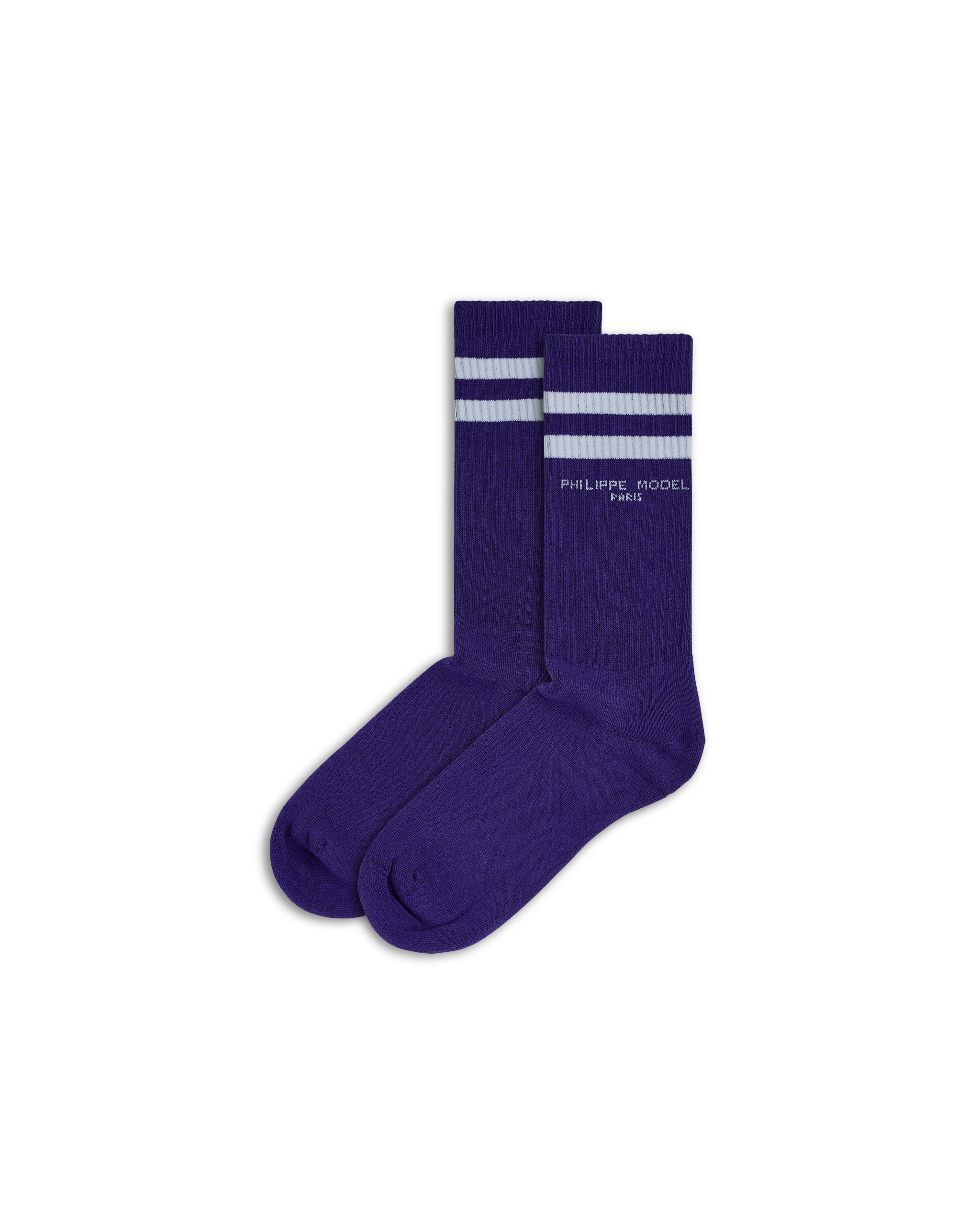 philippe-model-unisex-socken-baumwolle-violett-wei image 1