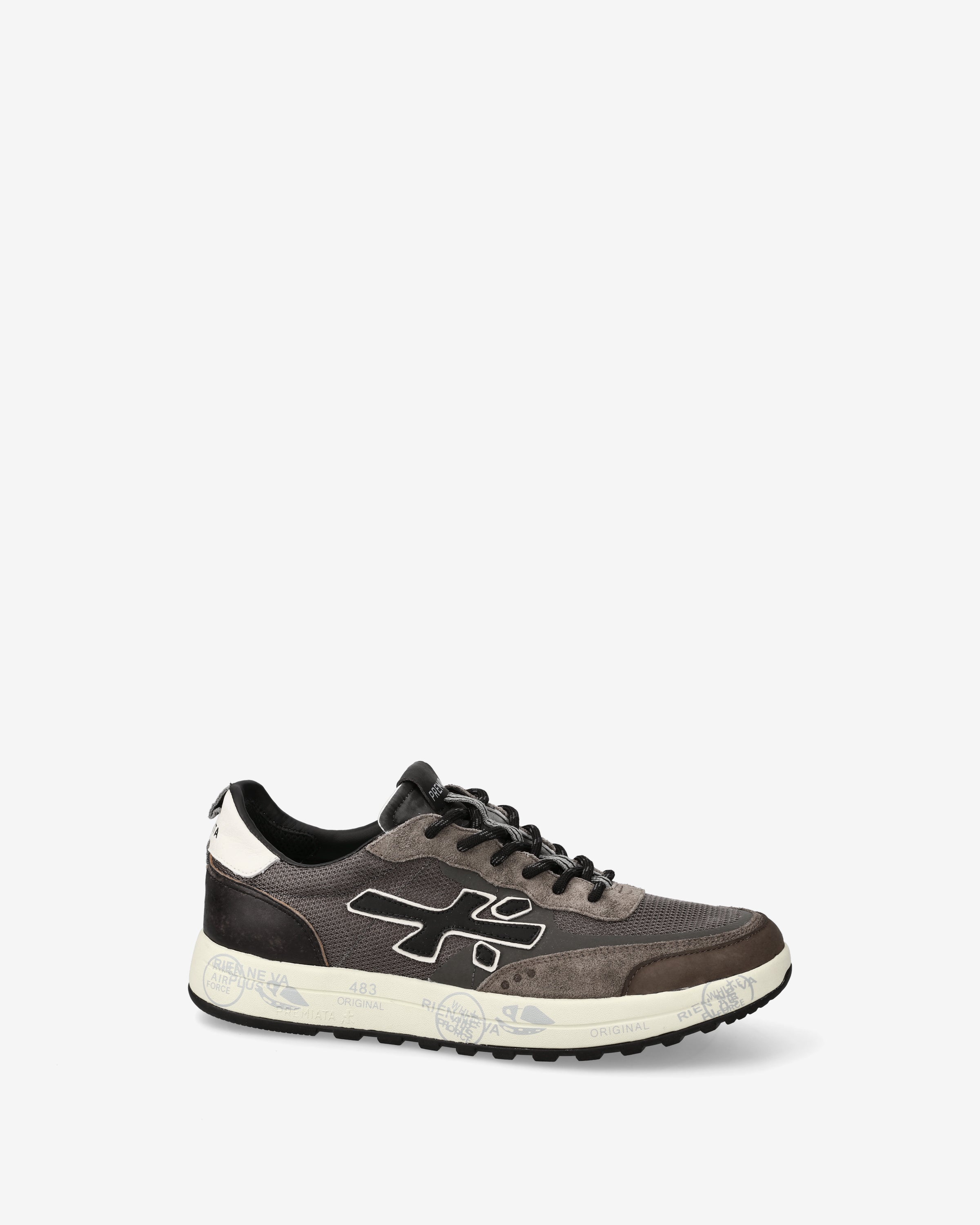premiata-nous-7725-herren-sneaker-grau-braun image 4