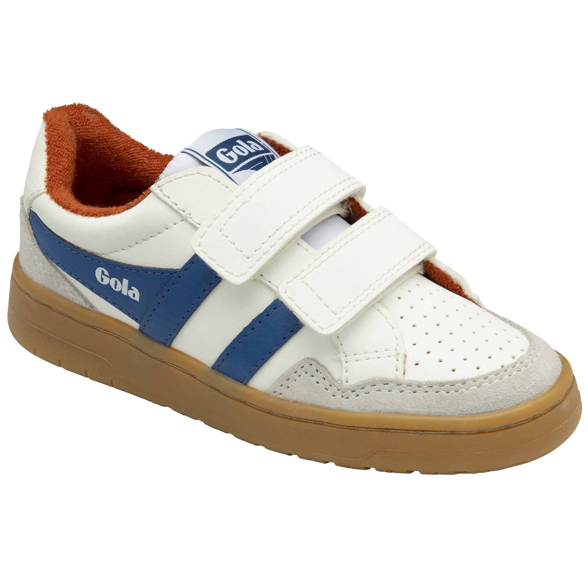 gola-eagle-strap-turnschuhe-f-r-kinder-in-wei-marineblau-mit-klett image 2