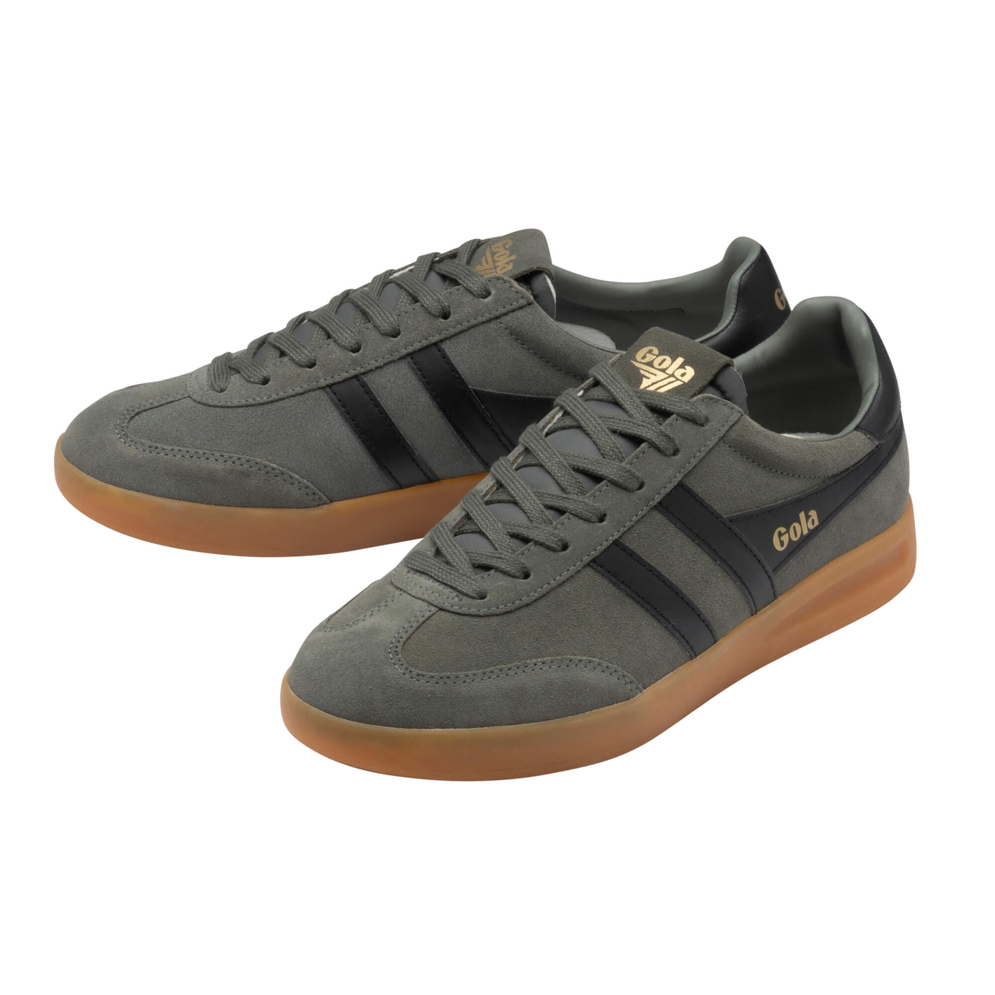 gola-cyclone-herren-sneaker-koniferengr-n-schwarz-wildleder image 3