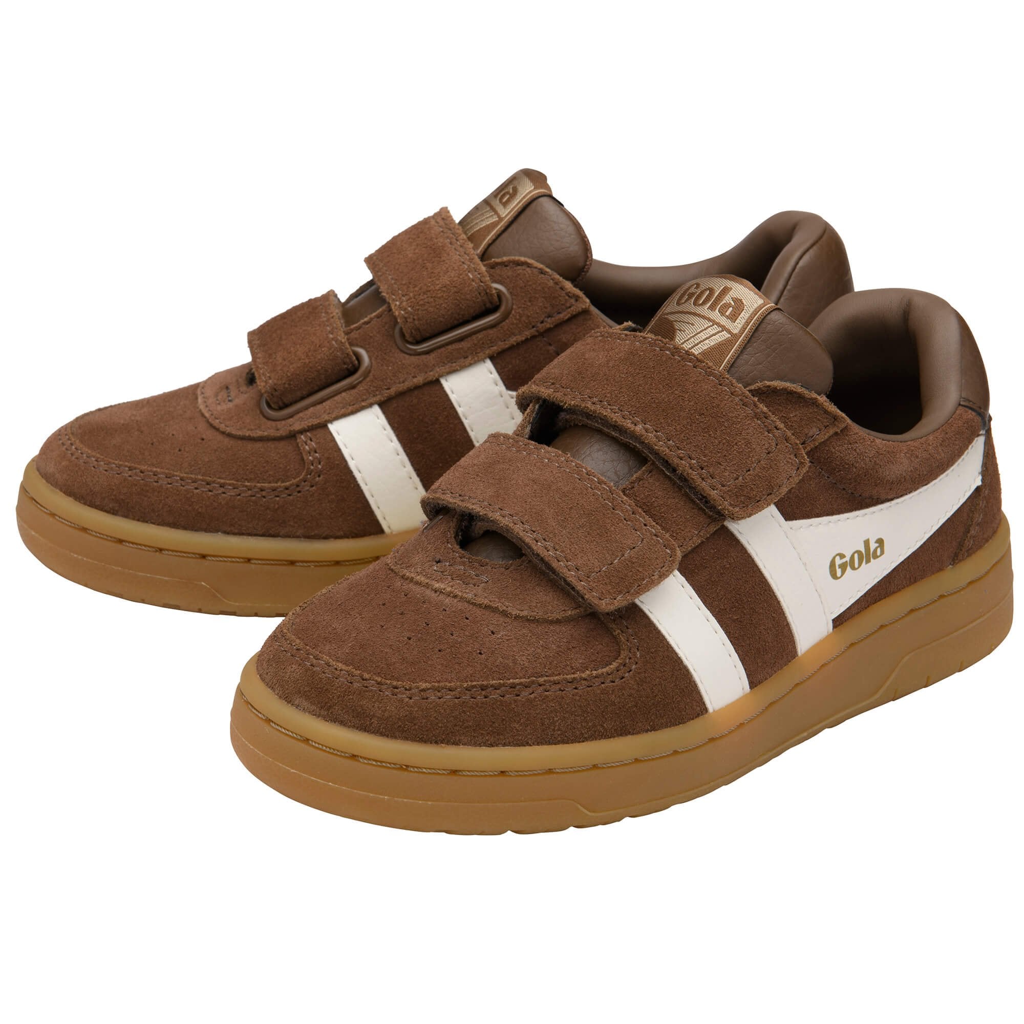 gola-hawk-wildleder-sneaker-f-r-kinder-ockerbraun-creme-mit-klettverschluss image 3