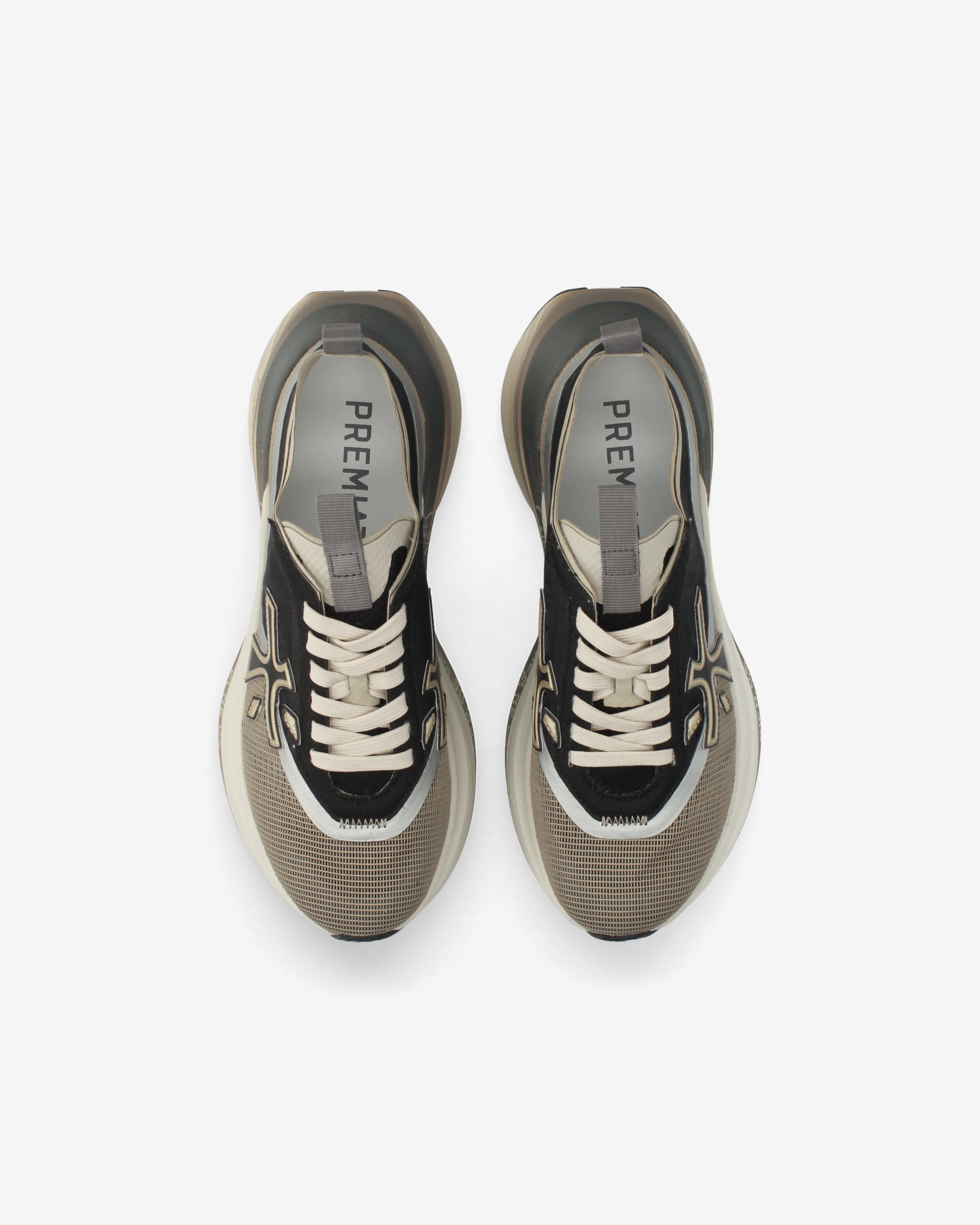 premiata-hill-0-1-8586-sneaker-damen-beige-schwarz image 6