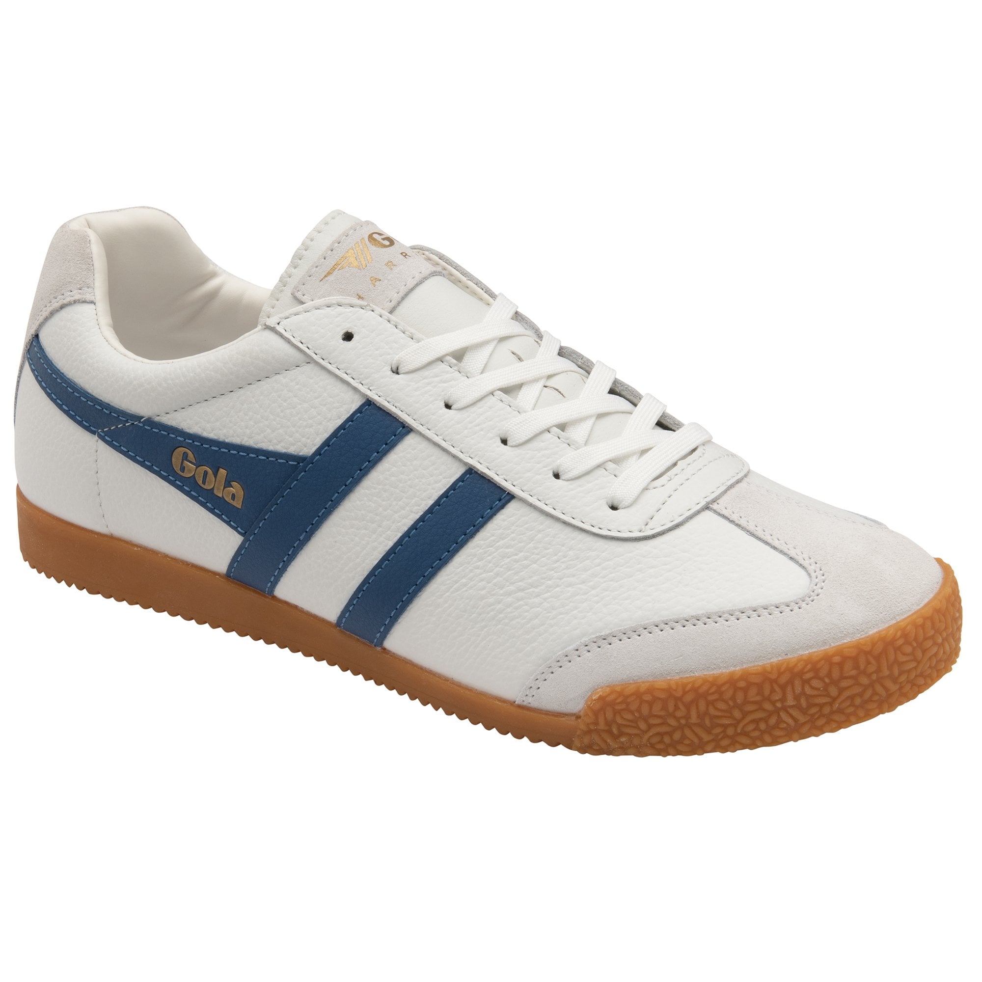 gola-harrier-herren-sneaker-aus-leder-wei-marineblau image 2