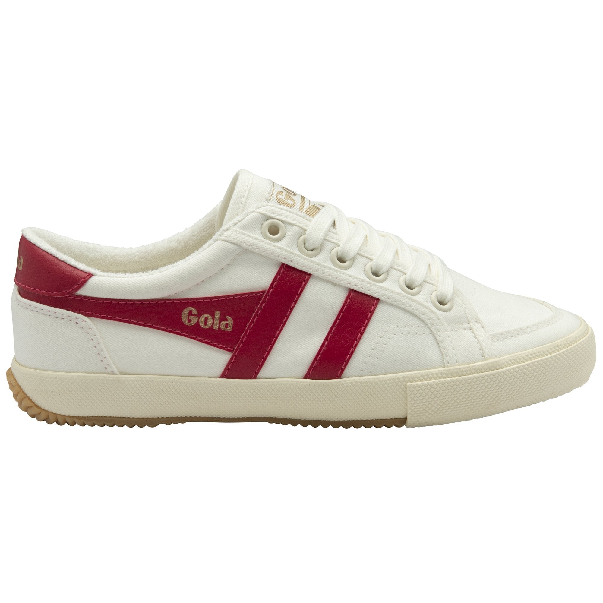 gola-stratus-plimsoll-damen-sneaker-cremewei-himbeerrot image 1
