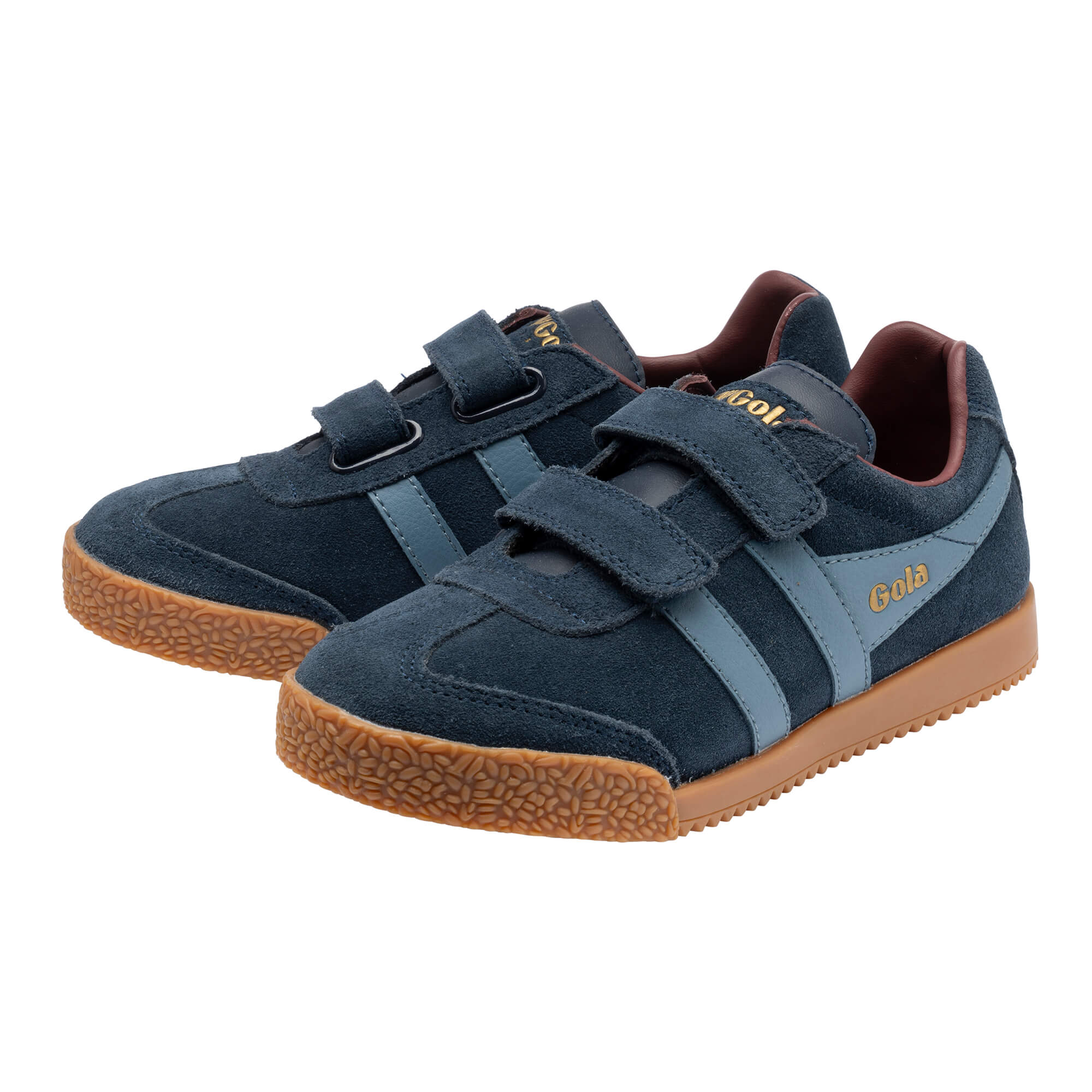 gola-harrier-strap-trainer-kinder-marine-atlantikblau-burgunderrot image 3