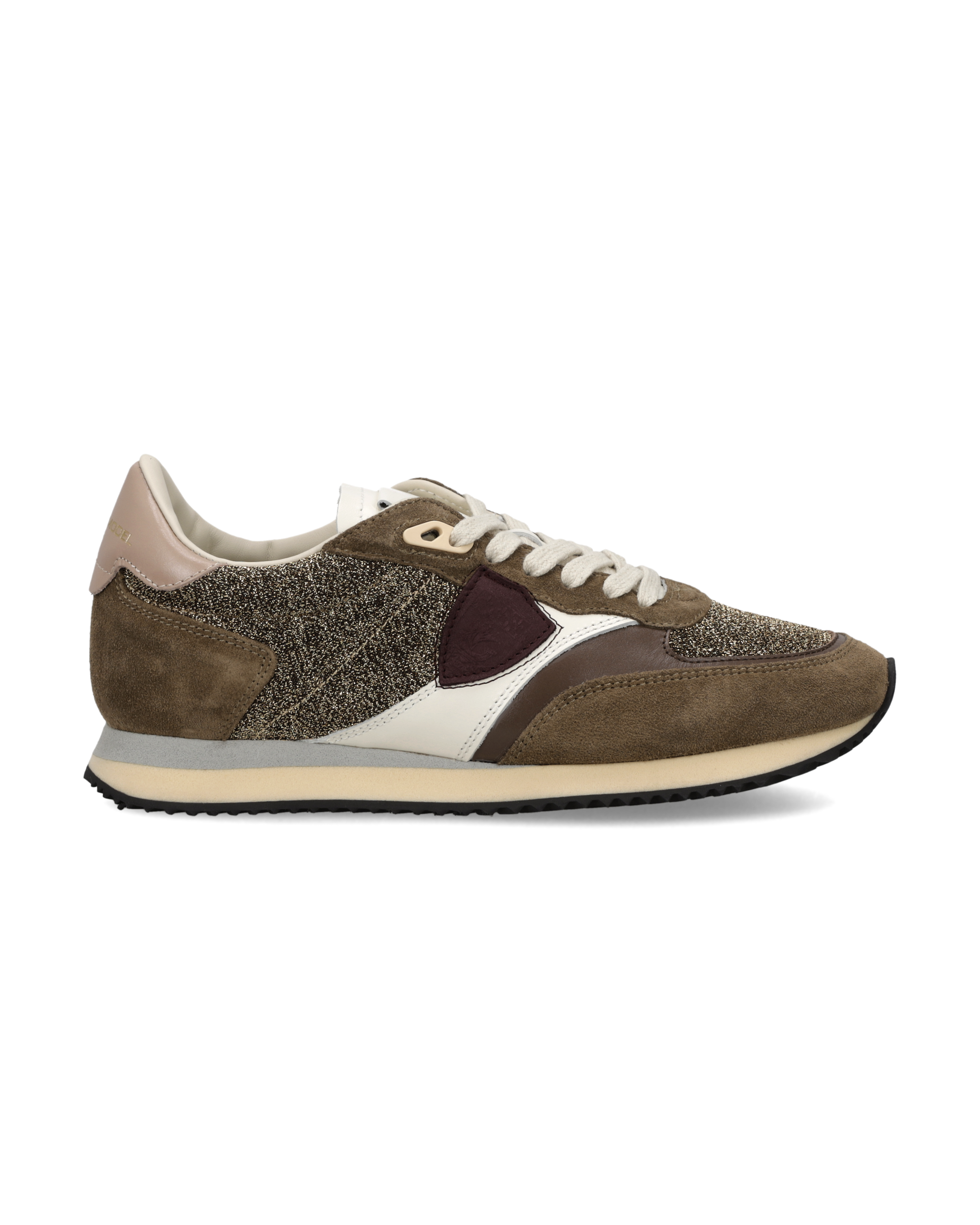 philippe-model-blville-sneaker-damen-boue-anthracite-or image 1