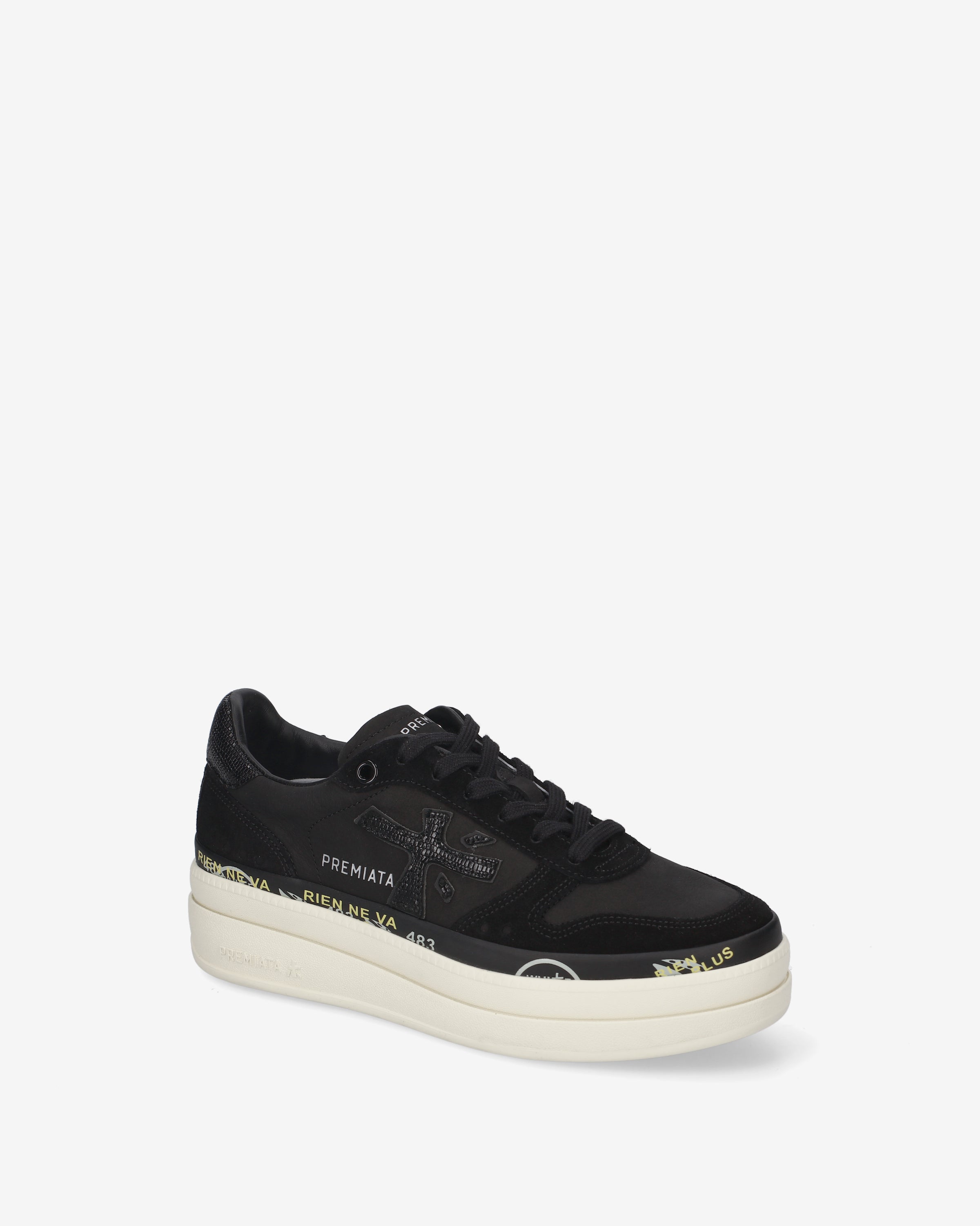 premiata-micol-8567-sneaker-damen-schwarz-platform-5-cm image 4