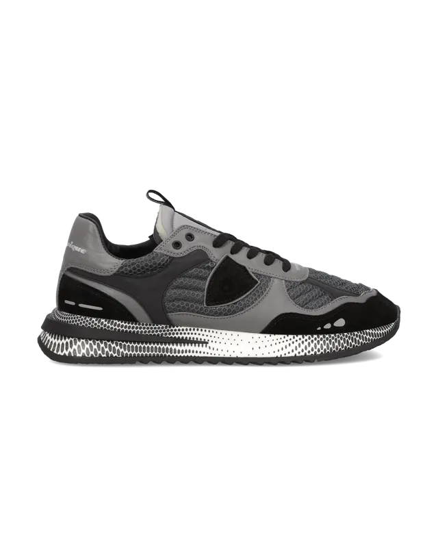 philippe-model-olympique-herren-sneaker-schwarz-grau image 1