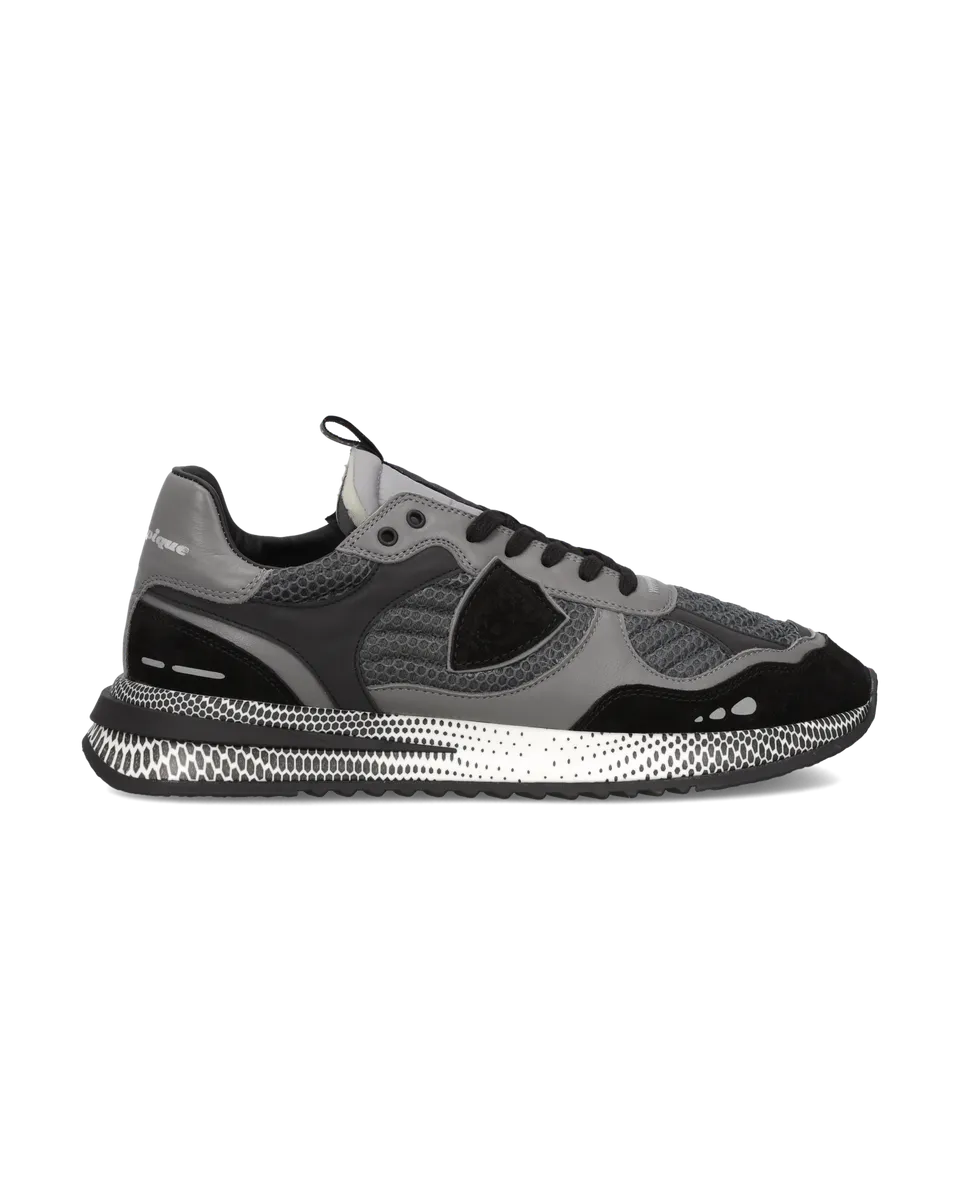 philippe-model-olympique-herren-sneaker-schwarz-grau image 1
