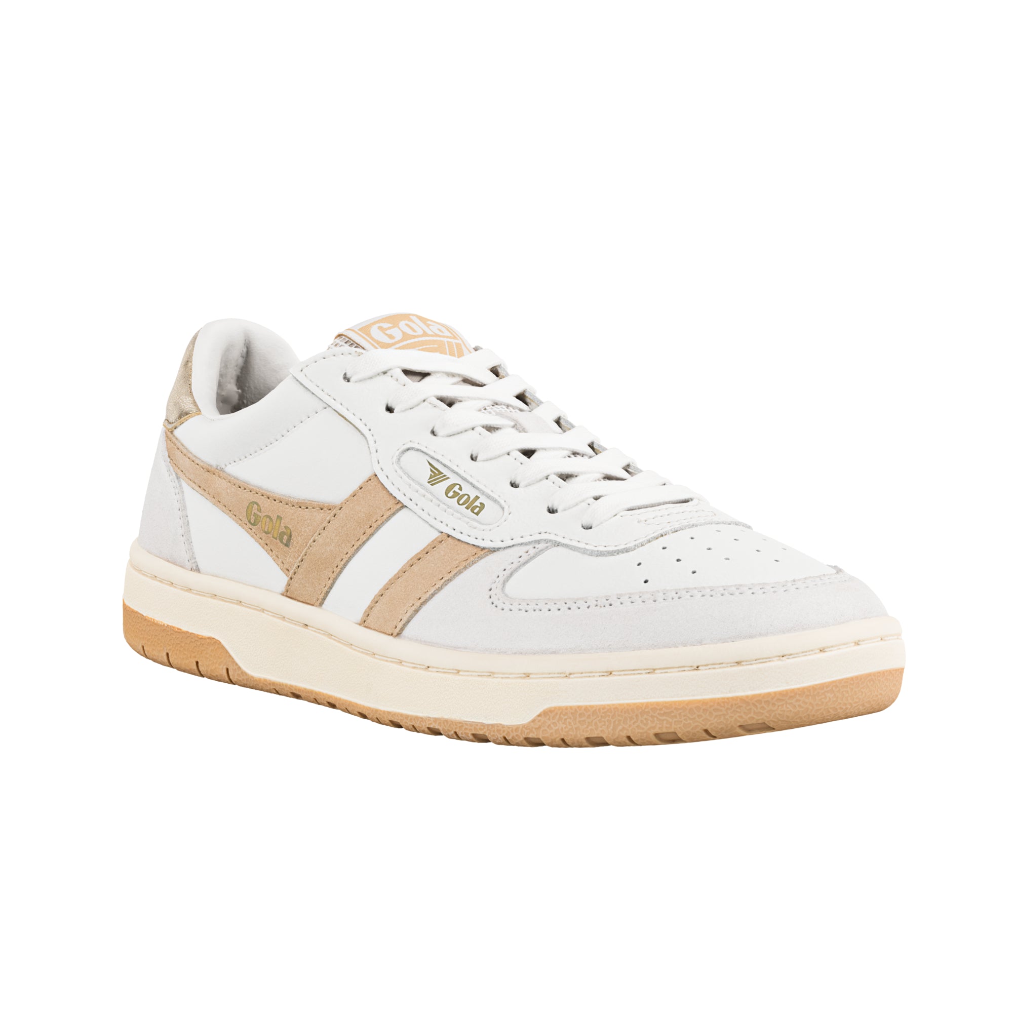 gola-hawk-sneaker-f-r-damen-wei-karamell-gold image 2