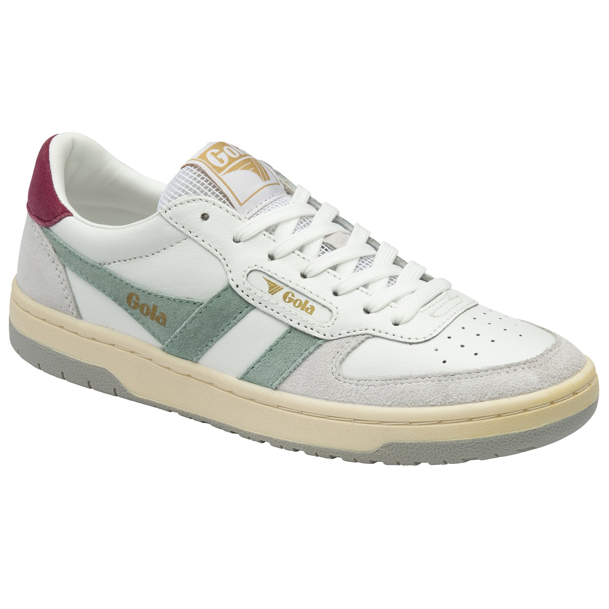 gola-hawk-damen-sneaker-wei-gr-n-kirschrot-hellgrau image 2