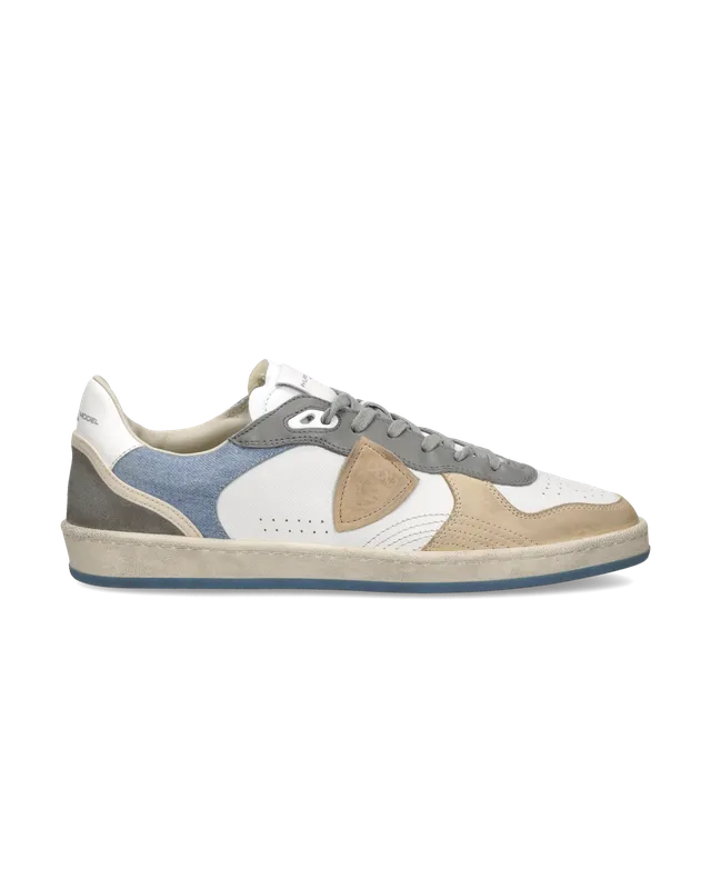 philippe-model-pgal-sneaker-herren-wei-hellblau-denim image 1