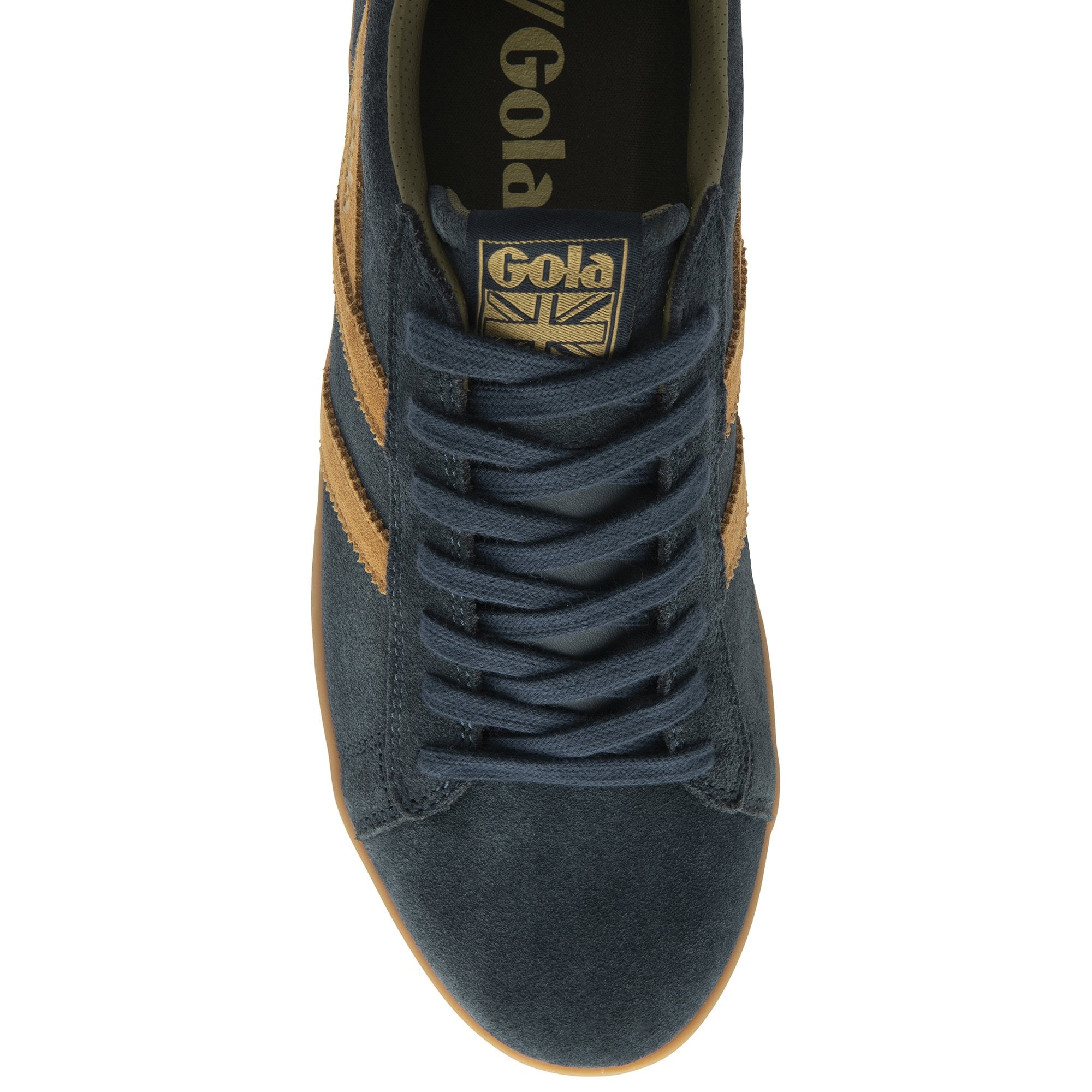 gola-equipe-ii-herren-sneaker-wildleder-marineblau-tabak image 5