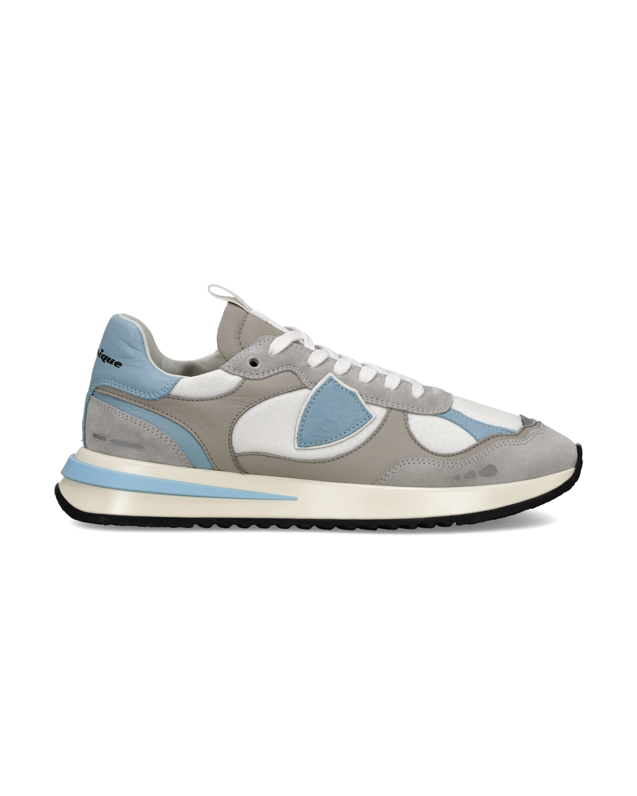 philippe-model-olympique-herren-sneaker-wei-hellblau-grau image 1