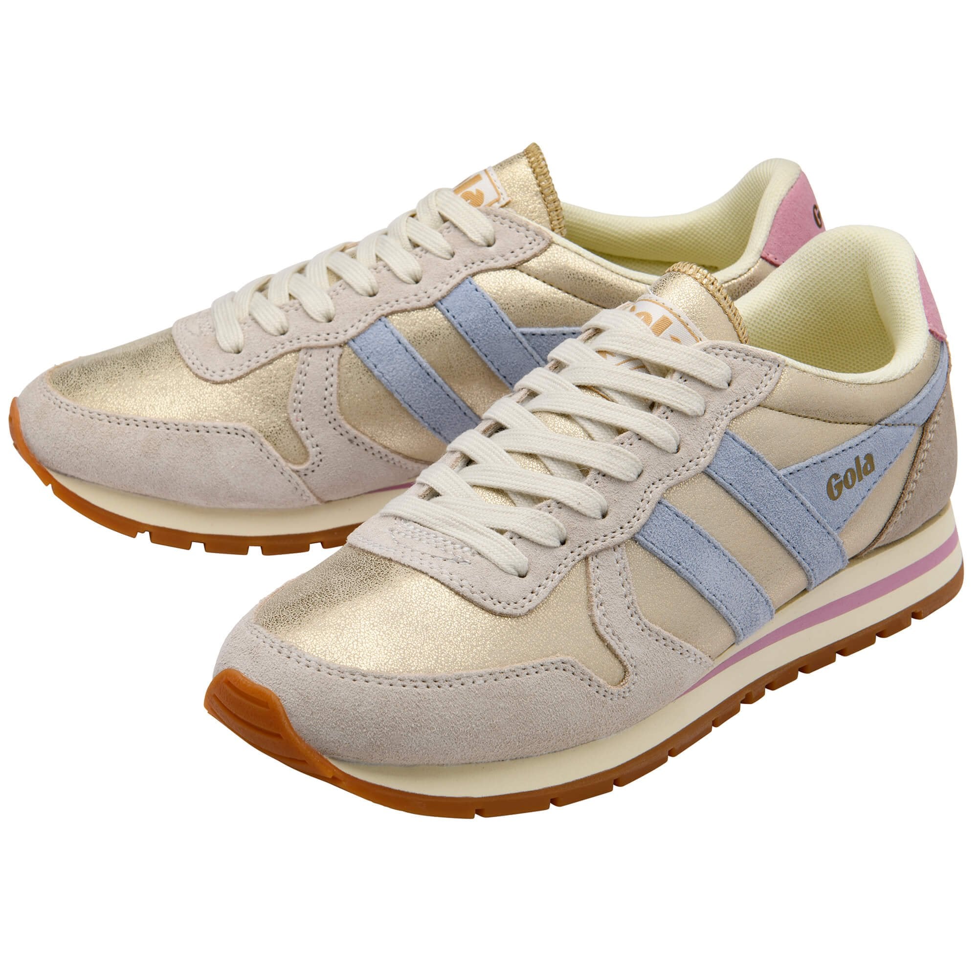 gola-daytona-blaze-damen-sneaker-gold-hellblau-bonbon image 3