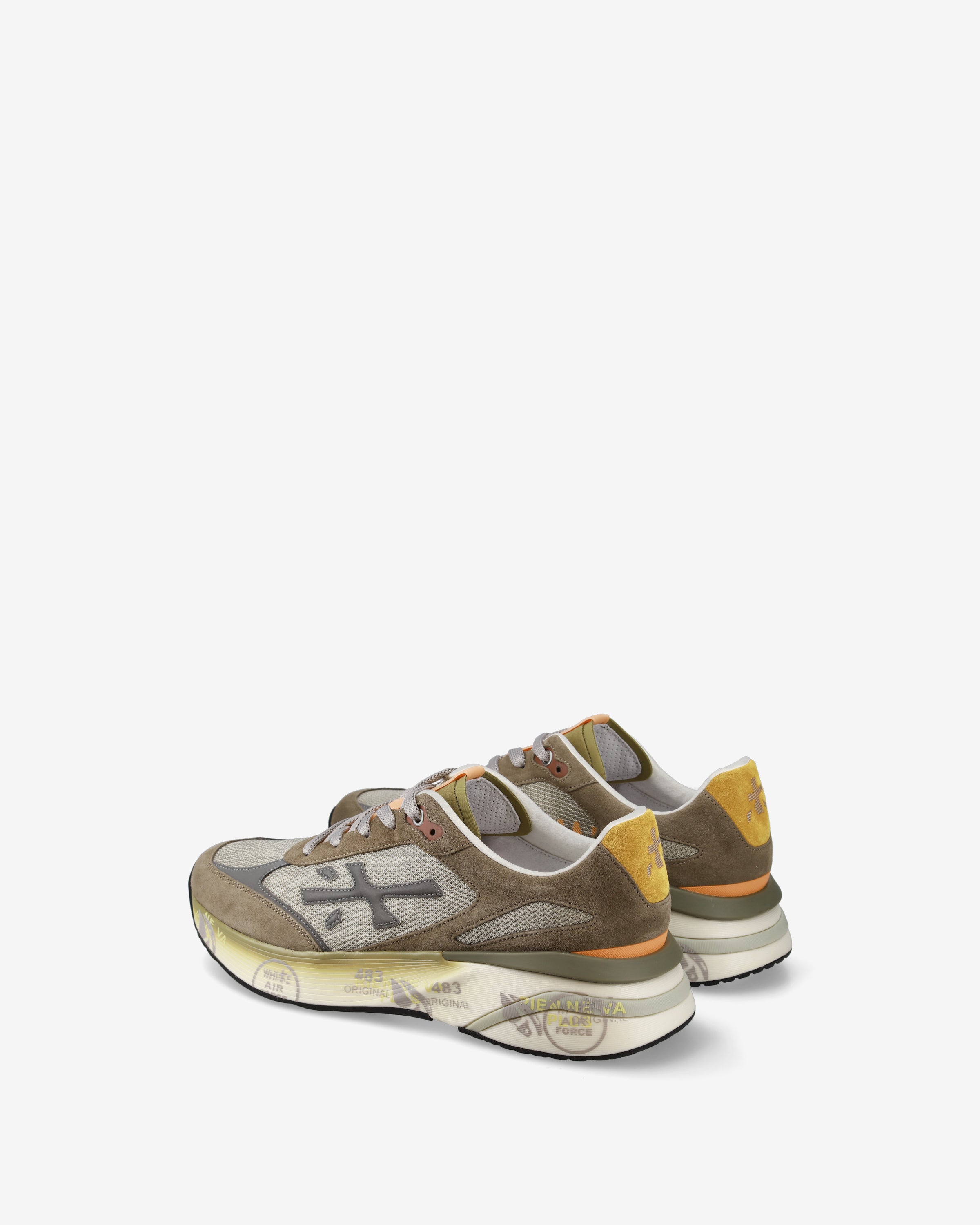 premiata-moerun-7871-sneaker-herren-tortora-multicolor image 5