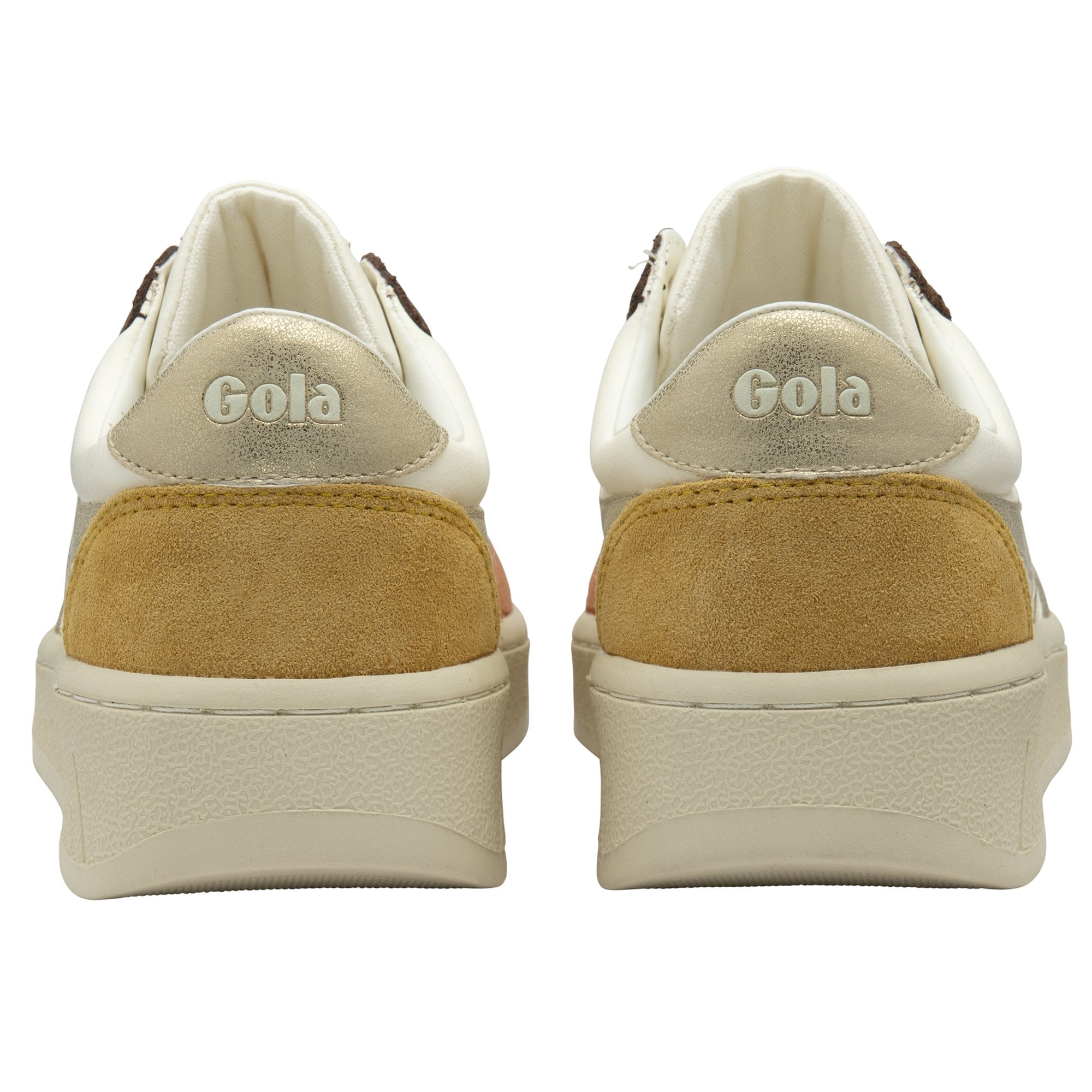 gola-grandslam-quadrant-damen-trainer-off-white-terrakotta-gold image 4