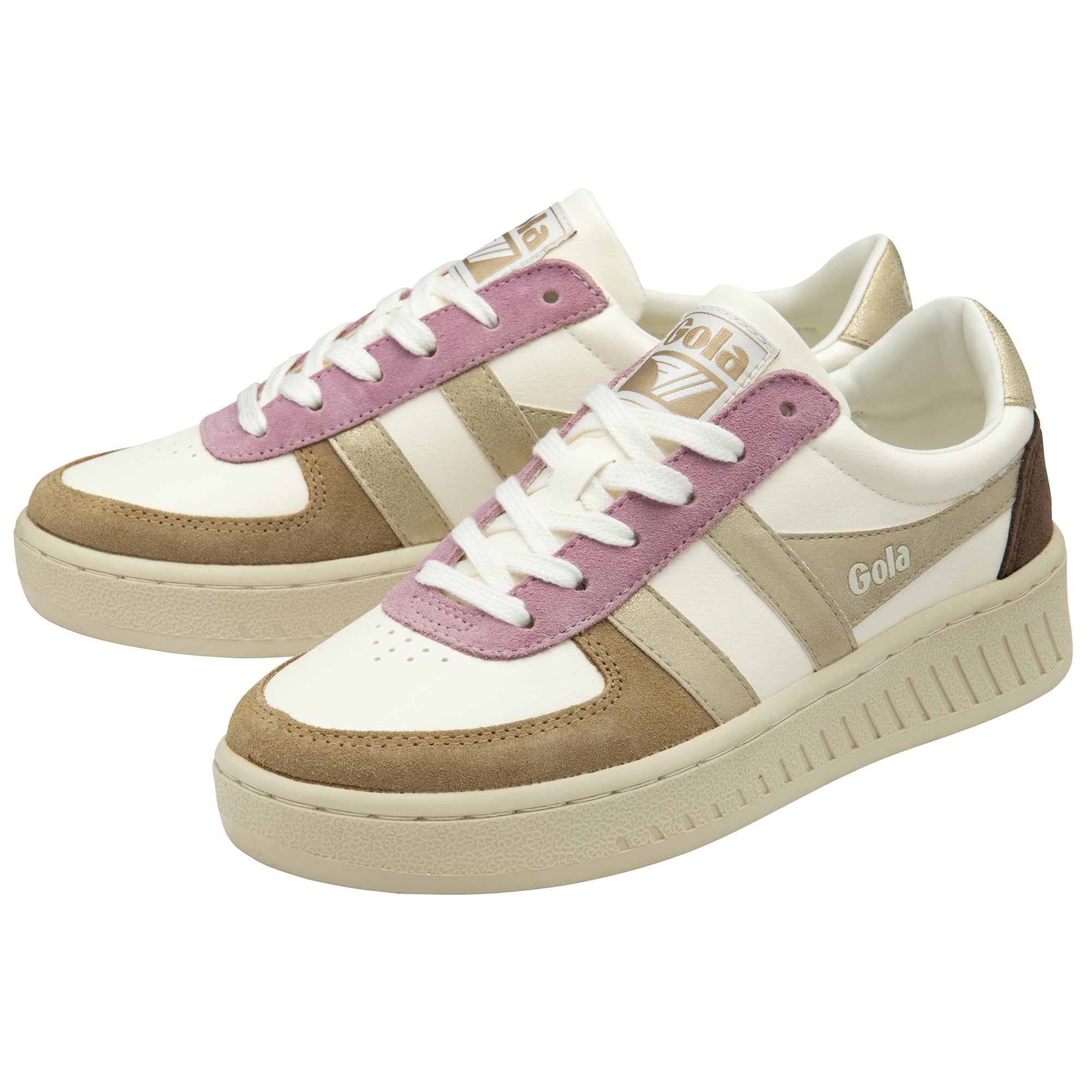 gola-grandslam-quadrant-damen-sneaker-off-white-gold image 3