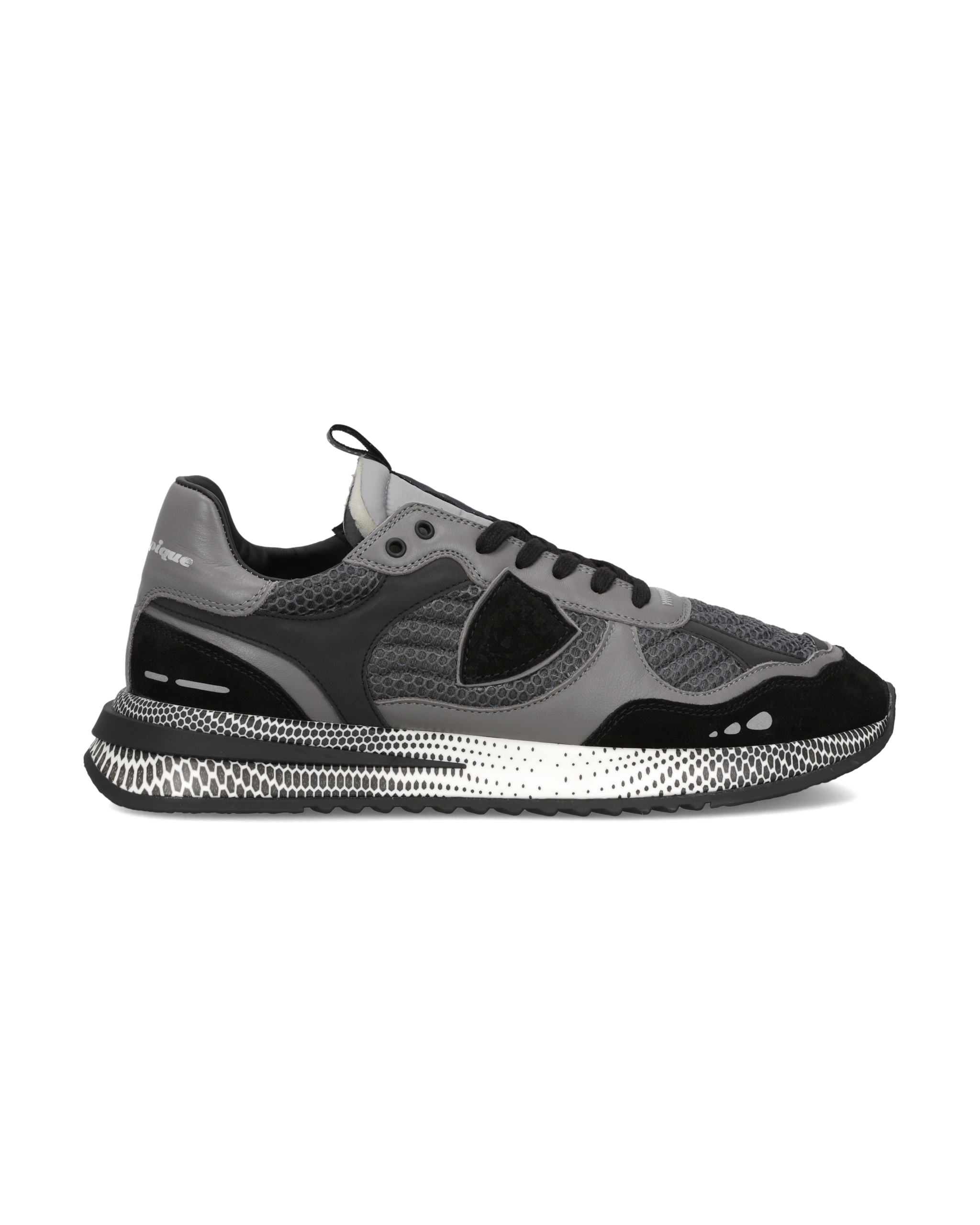philippe-model-olympique-herren-sneaker-schwarz-grau image 1