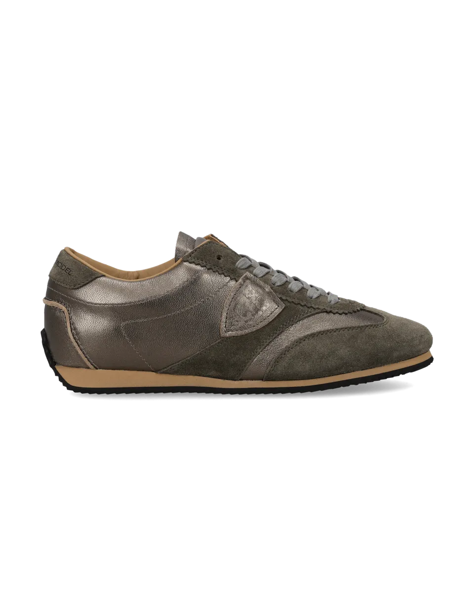 philippe-model-planche-damen-sneaker-bronze-metallic-khaki image 1