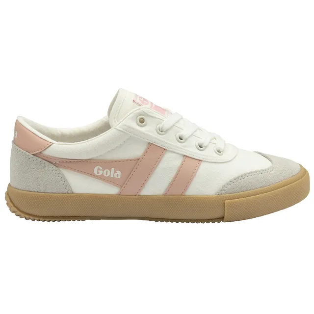 gola-badminton-damen-sneaker-cremewei-perlmuttrosa-canvas image 1
