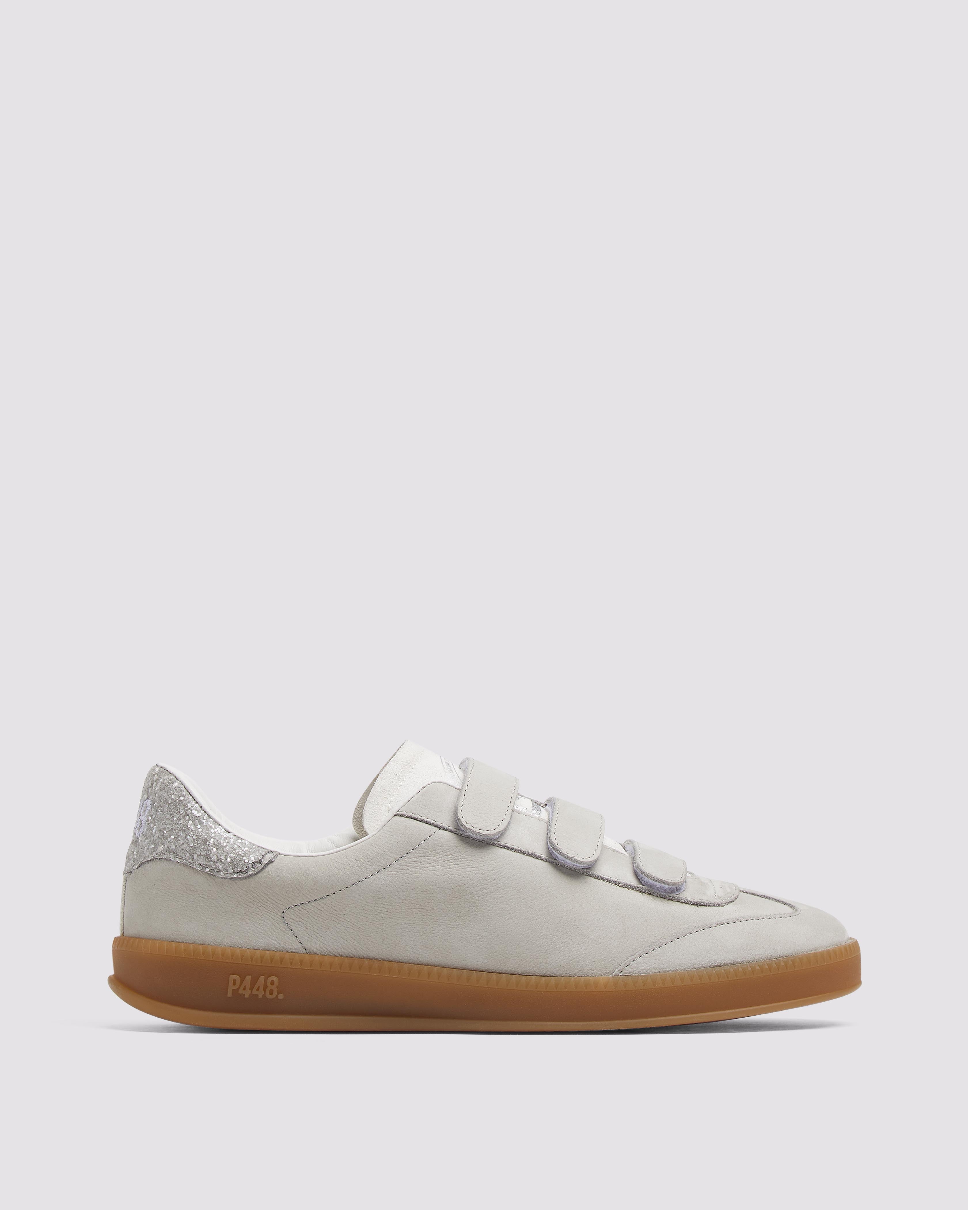 p448-capri-glitter-grey-low-top-sneaker-damen-grau image 1