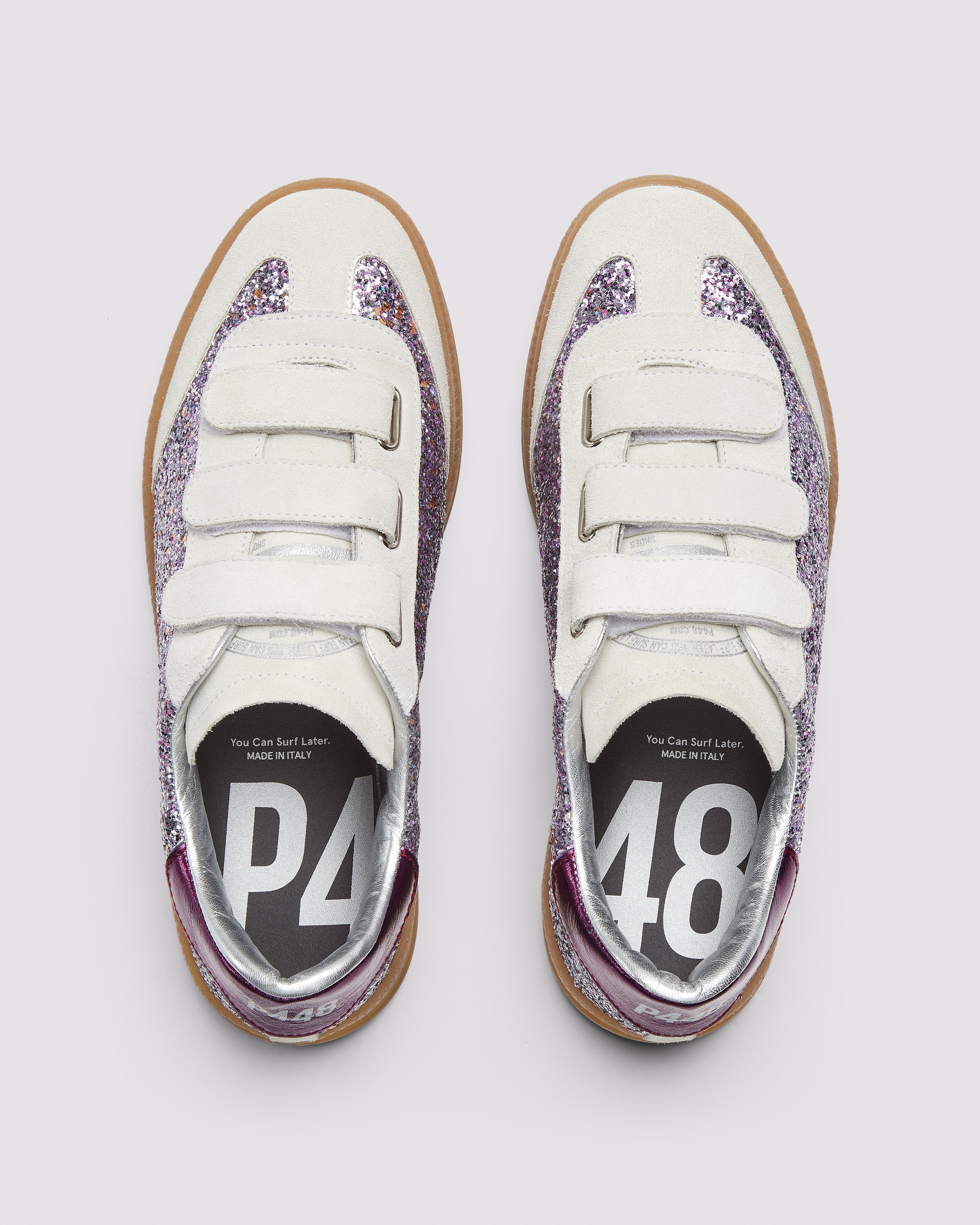 p448-capri-glitter-purple-low-top-sneaker-lila-damen image 2