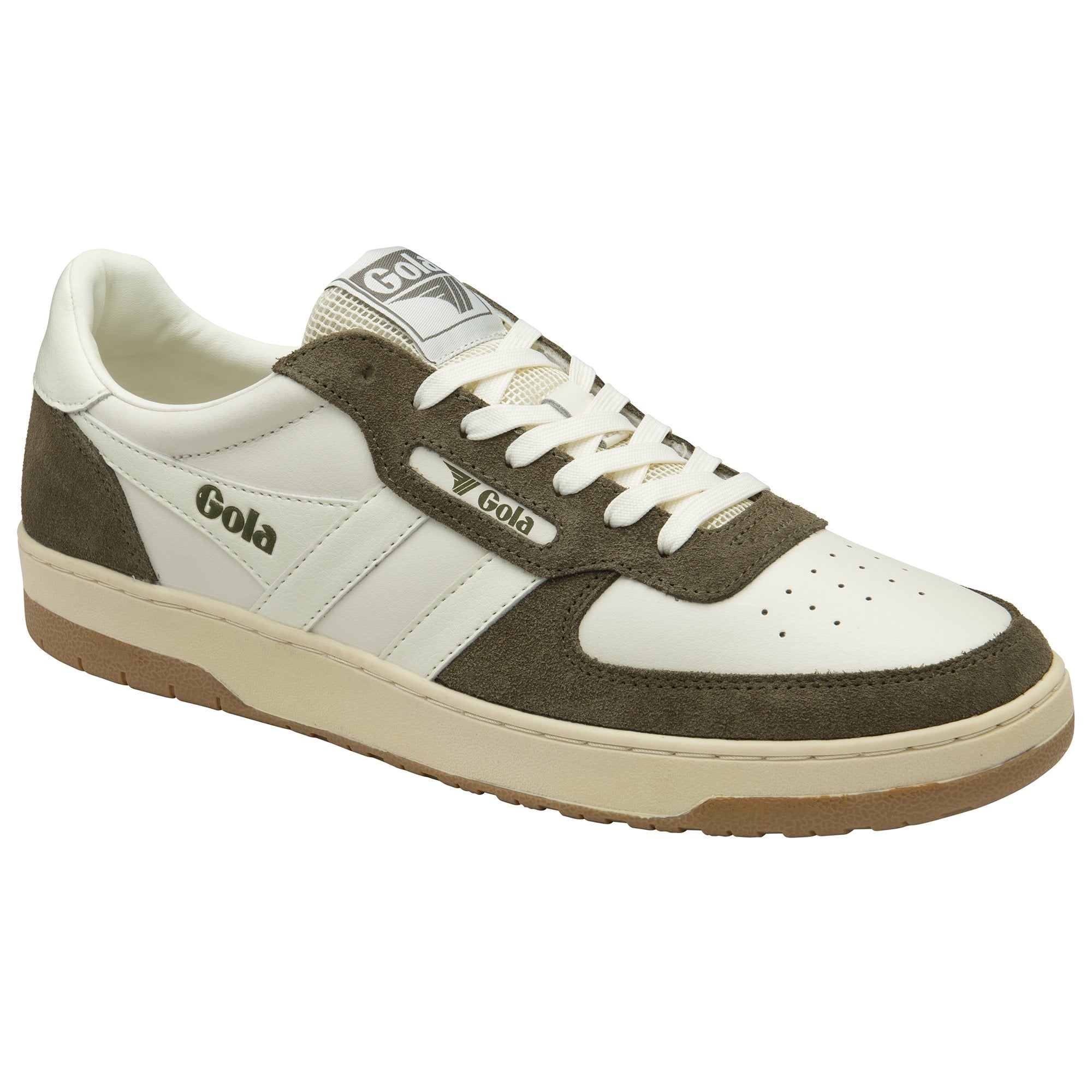 gola-hawk-89-herren-sneaker-leder-cremewei-khaki image 2