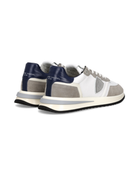 philippe-model-tropez-2-1-sneaker-herren-wei-grau-blau image 2