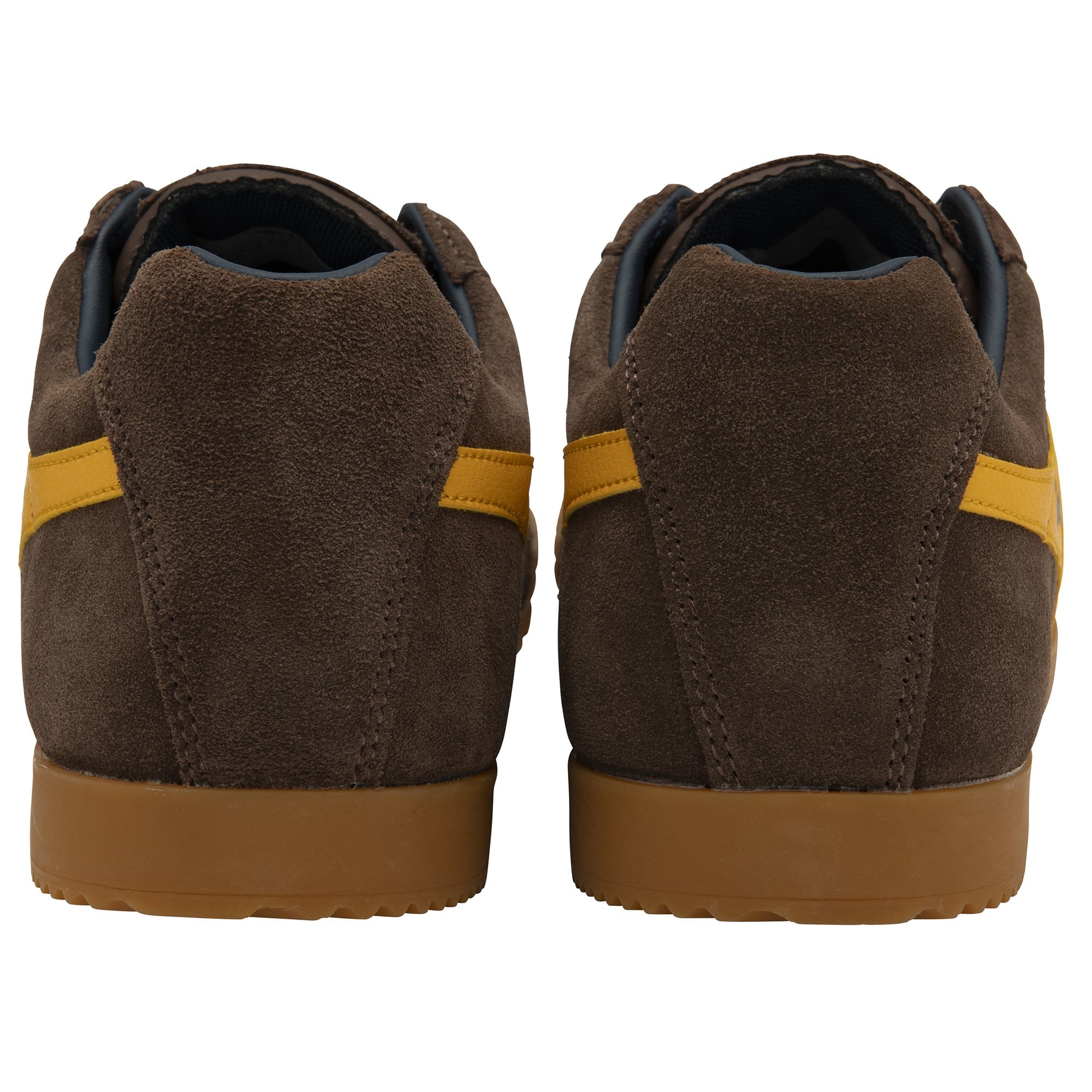 gola-harrier-herren-sneaker-wildleder-kaffeebraun-sonnengelb image 4