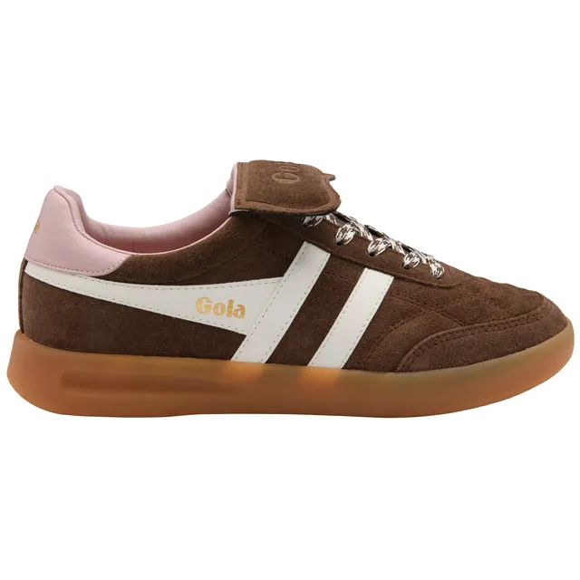 gola-stadia-86-damen-sneaker-otterbraun-wildleder-kreidepink image 1