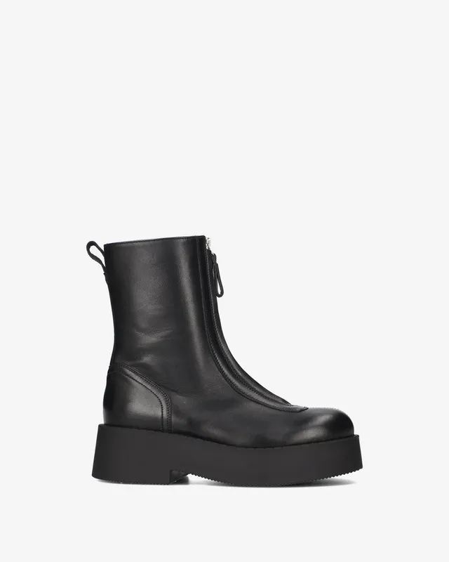 premiata-stivaletti-pelle-nera-damen-stiefeletten image 1