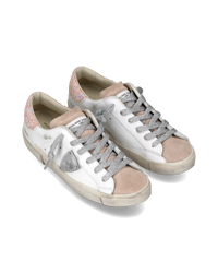 philippe-model-prsx-sneaker-damen-wei-rosa-silber-pailletten image 5